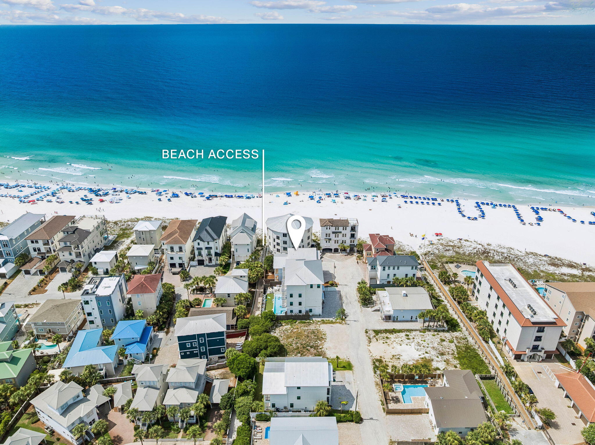 Welcome to 221 Norwood Drive, an exceptional 8-bedroom, 9-bath coastal retreat located just steps from the sugar-white sands of Miramar Beach. Thoughtfully designed across three spacious levels, this residence combines generous scale, Gulf views, refreshed interiors, and an outstanding location for both private enjoyment and vacation rental use.

The main living area has been recently updated with new furnishings, creating a brighter, more elevated setting for gathering and entertaining. An open-concept layout connects the living room, dining area, and kitchen, while abundant windows fill the space with natural light. The kitchen offers stainless steel appliances, ample cabinetry, extensive counter space, and a large island well suited for hosting groups.

Each bedroom includes access to a private bath, providing comfort and separation for owners and guests alike. Multiple living and recreation spaces allow larger groups to spread out, while Gulf-facing balconies extend the experience outdoors. Outside, the private resort-style pool and surrounding lounge areas offer an inviting setting for relaxing after a day at the beach. One of the property's most compelling features is the direct path from the backyard to the neighboring beach-access boardwalk, creating an exceptionally convenient connection to the Gulf without the need to cross a busy road.

With its 8-bedroom configuration, expansive gathering areas, private pool, multiple balconies, and remarkable proximity to the beach, 221 Norwood Drive is well positioned as a primary residence, second home, or income-producing vacation rental. Its layout and location offer the features guests consistently seek, along with the flexibility for a future owner to refine the rental strategy and maximize the property's potential.

Conveniently located near acclaimed dining, shopping, golf, boating, and family attractions, this Miramar Beach retreat delivers the space, accessibility, and coastal lifestyle that make the Emerald Coast so desirable.