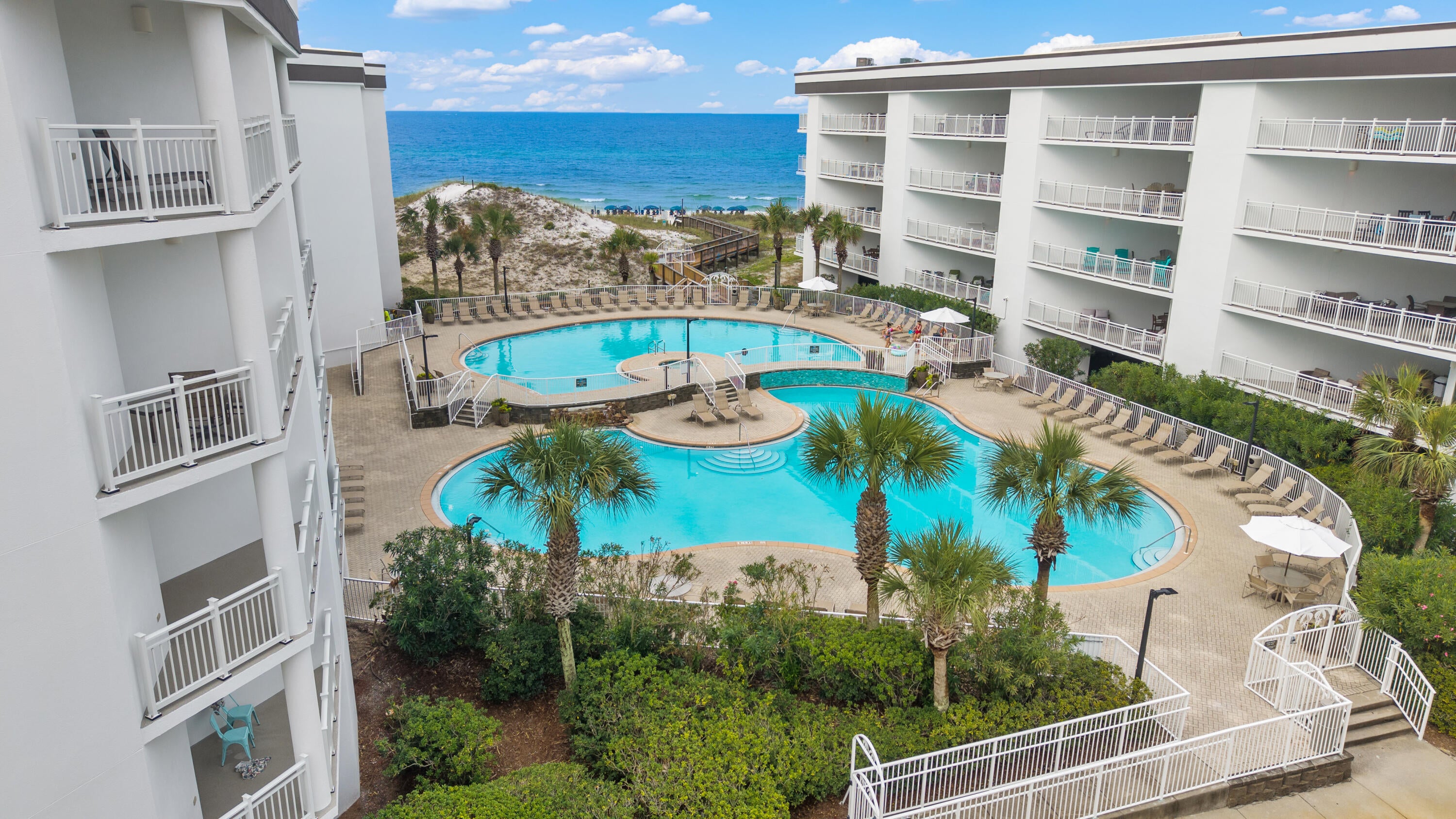 Featuring captivating Gulf views, overlooking the heated resort pool, and easy walk-out to your resort's private beach access in the heart of Seagrove on 30A. This first-floor unit is among the top most requested accommodations.

The community has recently completed extensive multi-million-dollar exterior improvements, providing tremendous value and peace of mind for future owners. Recent renovations include fresh exterior paint, brand-new impact-rated sliding glass doors, newly coated balcony surfaces, updated stair treads, and beautifully refreshed common areas, enhancing both the appearance and longevity of the property.

Ownership at Dunes of Seagrove is designed to be as easy as it is enjoyable. This intimate three-story building offers elevator access with a rare dedicated covered parking space in the garage.

Within the 1100 square foot of space, you have 2 full bedrooms, updated appliances in kitchen, new balcony and living furniture, and new in-unit washer/dryer. Coming completely furnished down to linens. 

Priced aggressively and ready for the next 30A owner, connect today as this rare find that has it all will not last long!
