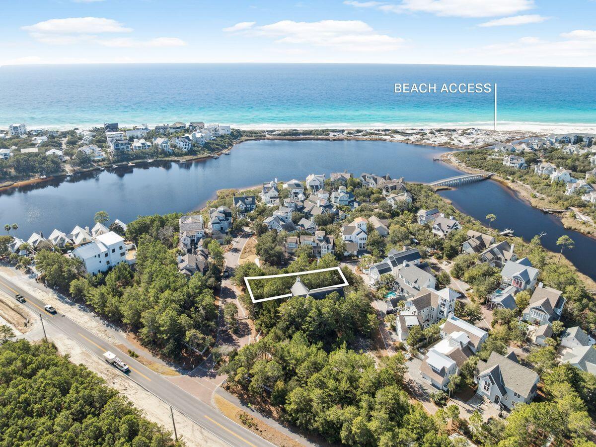 Beautiful corner lot located in the quiet Peninsula section of WaterSound Beach, offering a truly tranquil coastal lifestyle. Enjoy direct access to uncrowded white sand beaches and miles of scenic boardwalks that wind through preserved natural landscapes. Owners have access to WaterSound Beach amenities including multiple pools, a fitness center, bocce ball courts, a puttering park, and dock access to Camp Creek Lake.

With very few lots remaining in WaterSound Beach, this property presents a rare opportunity to design and build a custom home tailored to your vision of refined beach living. The lot allows for a tower, providing potential views of Camp Creek Lake and the Gulf beyond. Renderings are available for a fantastic existing plan! Additional highlights include walking distance to the world-class WaterSound Beach Club and a prime location midway between Rosemary Beach and Seaside, offering exceptional dining, shopping, and entertainment. Where else would you want to build your dream beach home?