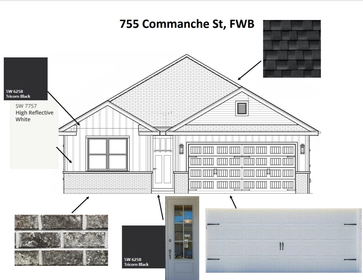 BUYER MAY SELECT FINISHES DEPENDENT ON STAGE OF CONSTRUCTION. Currently under construction, this beautiful new home offers 1,605 square feet of thoughtfully designed living space with 3 bedrooms, 2 bathrooms, and a 2 car garage. Featuring an open concept floor plan with 9 foot ceilings and luxury vinyl plank flooring throughout, this home is designed to feel bright, spacious, and inviting. The kitchen overlooks the dining and living areas and includes a walk in pantry for added storage and convenience. The private primary suite features a spacious walk in closet and an en suite bathroom with a glass enclosed shower. A split bedroom layout provides added privacy for family or guests. Exterior finishes include a combination of brick and Hardie siding, a covered back porch perfect for relaxing or entertaining, a well pump, irrigation system, and a privacy fence. Built with quality craftsmanship and modern finishes, this home is an excellent opportunity to own a brand new home before completion with option to select some finishes!