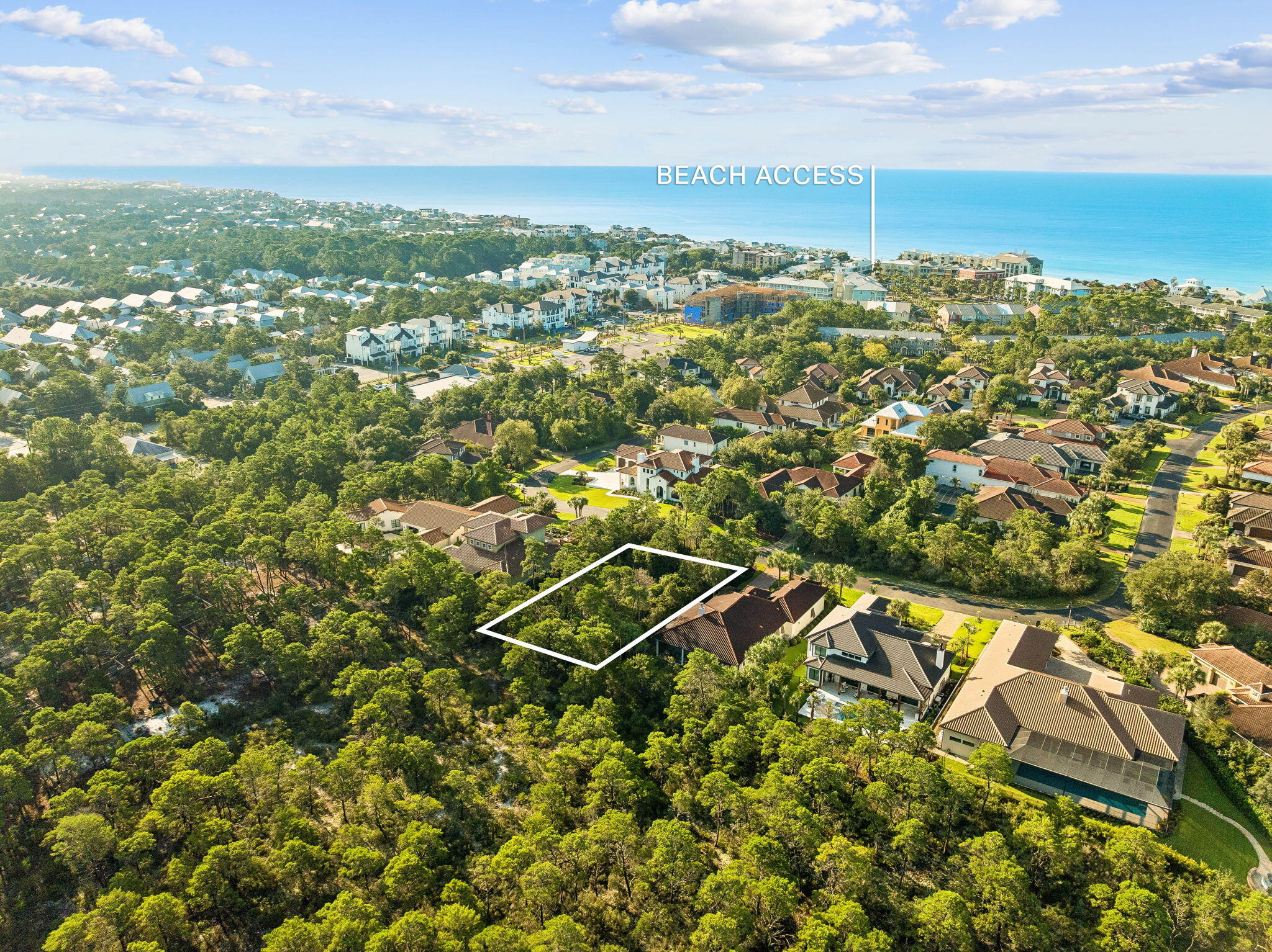 A rare opportunity to build in BellaMar, a gated, non-rental community tucked just off 30A. This 0.28-acre homesite is positioned toward the back of the community, offering a private setting with a large stretch of land behind the property.

BellaMar is known for its custom homes, quiet residential character, and private deeded beach access directly across 30A. The community is also conveniently located near Santa Rosa Golf & Beach Club, with Gulf Place, The Bay, North Beach Social, Stinky's, and Grand Boulevard all close by.

With rental restrictions, architectural controls, and a collection of high-end custom homes, BellaMar offers a more residential setting while keeping you close to the beach and everything that makes this stretch of 30A so desirable.

Build your own custom retreat in one of 30A's quieter communities, with private beach access and an exceptional west-end location just outside your door.
