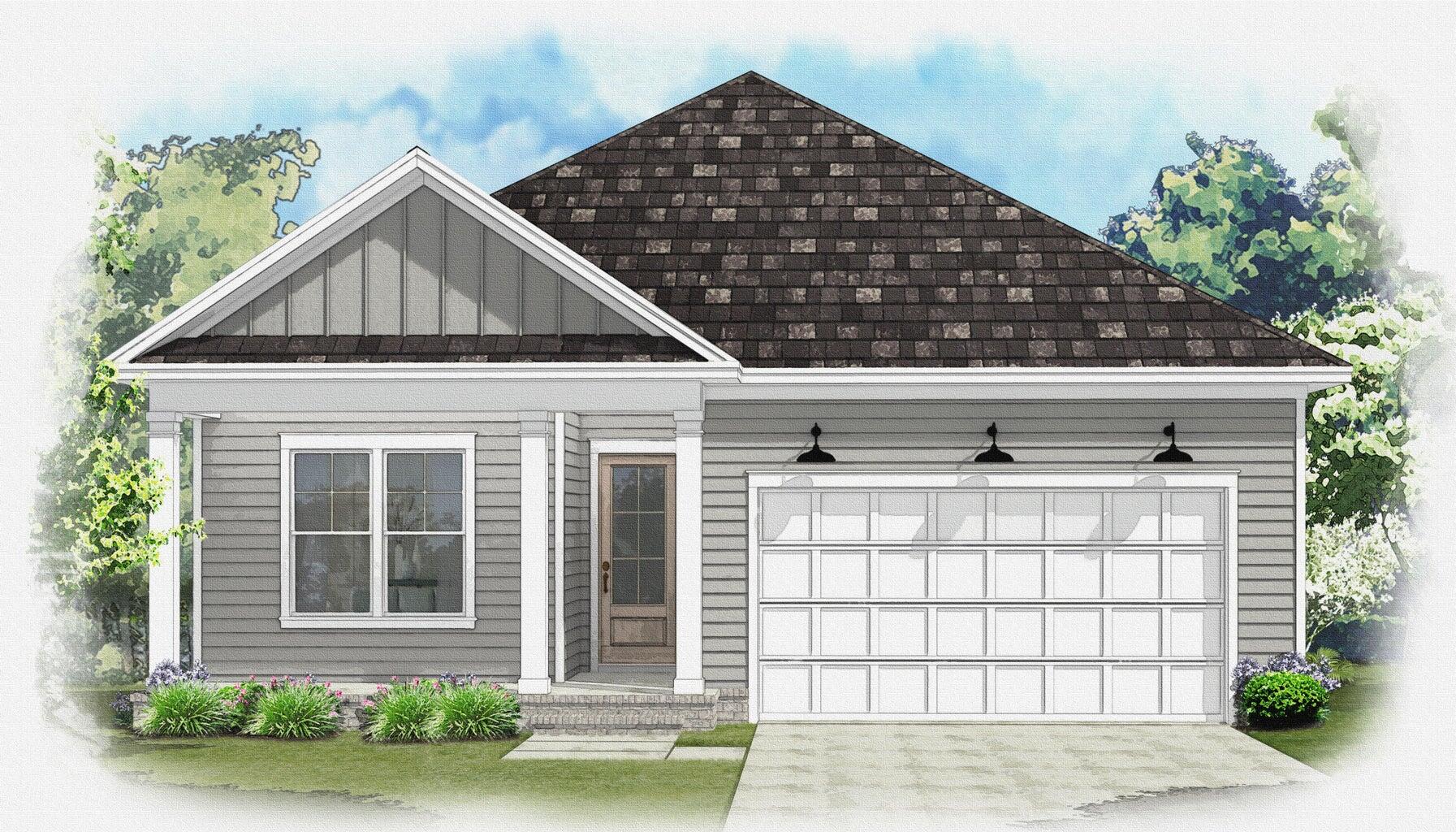 Welcome to the NEW Dogwood Plan, a highly sought-after, true one-story floorplan in Phase 7 of Deer Moss Creek! This 2000 sq. ft., 4-bedroom, 2-bathroom home with a 2-car garage is perfectly situated on a corner lot. The exterior features inviting tones that complement the home's classic design. Step inside, and you'll be greeted by a cozy foyer that opens into an expansive open-concept living, kitchen, and dining area--ideal for modern living and entertaining. The kitchen boasts quartz countertops, shaker-style cabinets and a large island, making it both functional and stylish. Fully cased windows throughout add to the elegance. The living area seamlessly transitions to the covered back porch, where you can grill, relax, and enjoy the fresh air in your privately fenced 6ft backyard, a perfect retreat for unwinding.  As part of the master-planned community of Deer Moss Creek, this home offers access to a wealth of amenities, including a community pool, clubhouse, basketball court, playground, gazebos, and scenic walking trails. If you've been searching for a spacious, one-story home in a vibrant community with ample amenities, this Dogwood Plan is the perfect choice for you. Don't miss your chance to make it yours!