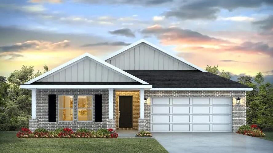 Blackwater Reserve NEW community featuring a beautiful community pool, Lazy River and Pickle Ball. The Creekside model is a spacious and desirable open concept floorplan, built-in lighting & fabulous layout for relaxed living, 5 bedrooms, 3 bathrooms, 2-car garage, & the 'Smart Home Connect 'System with a variety of convenient Smart Home devices you will love. Spacious Great Room & dining area is open to the kitchen & lots of windows for natural lighting. Well-designed open kitchen includes stainless steel appliances, a smooth-top range, built-in microwave, gorgeous quartz countertops, quiet dishwasher, corner pantry, island bar, eye-catching wood-look flooring, and plush carpet in the bedrooms. Hurricane door & window protection is included. Stylish curb appeal. ALL LISTING pictures, colors, features, and size may vary. Square footages are approximate.