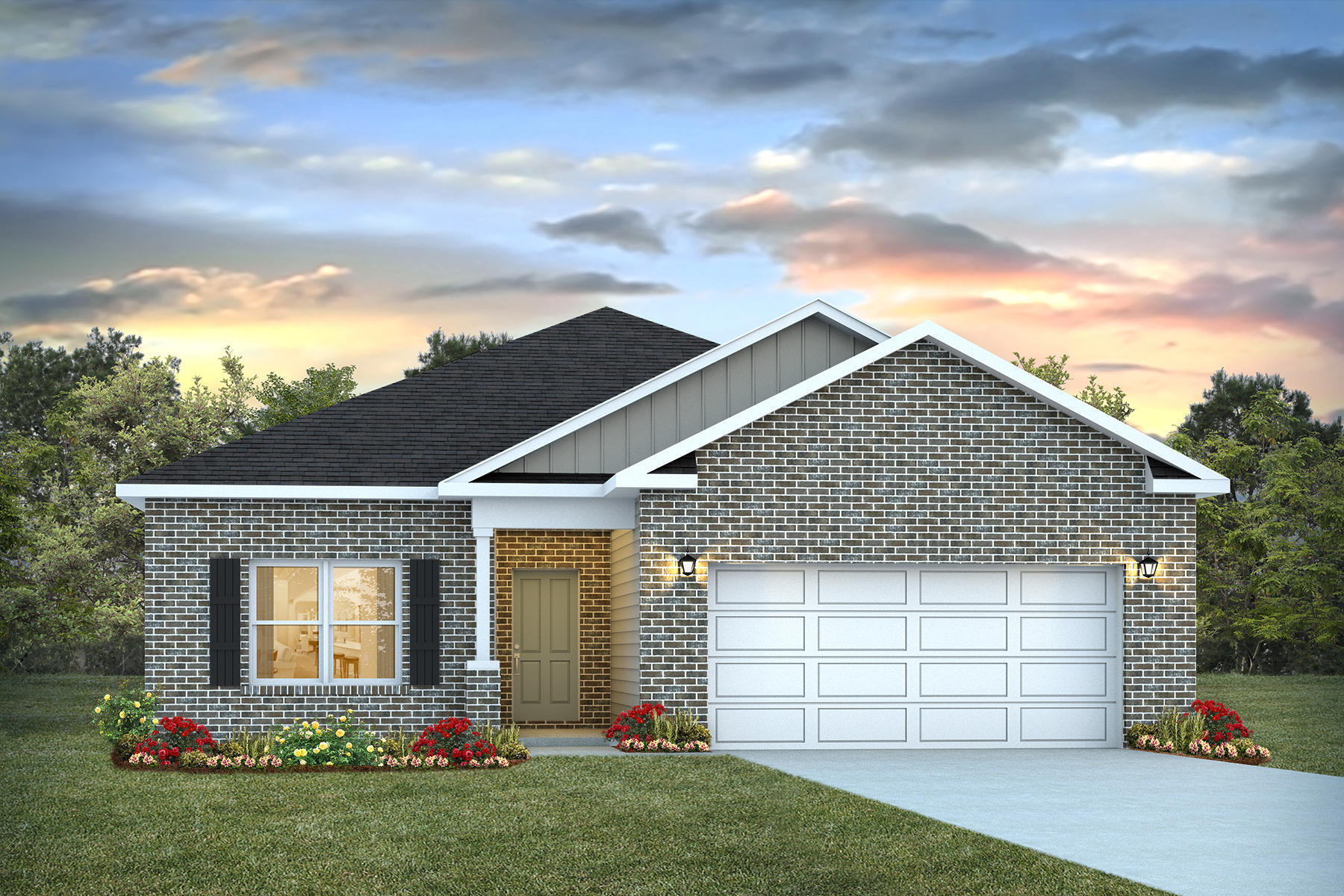 POPULAR PATRIOT RIDGE with a Community POOL, Cabana, sidewalks, underground utilities. The ''WALKER'' model is a new floorplan, 9-foot ceilings, built-in lighting and a fabulous open layout for relaxed living, 3 bedrooms, 2 bathrooms, 2-car garage, & the 'Smart Home Connect' System with convenient Smart Home devices you will love. Spacious Great Room & dining area is open to the kitchen & lots of windows for natural lighting. The well-designed open kitchen includes stainless steel appliances, a smooth-top range, built-in microwave, gorgeous quartz countertops, quiet dishwasher, corner pantry, island bar, eye-catching wood-look flooring, & plush carpet in the bedrooms. Easy drive to the airport, military bases, and beaches. ALL LISTING pictures, colors, features, and size may vary. Square footages are approximate.