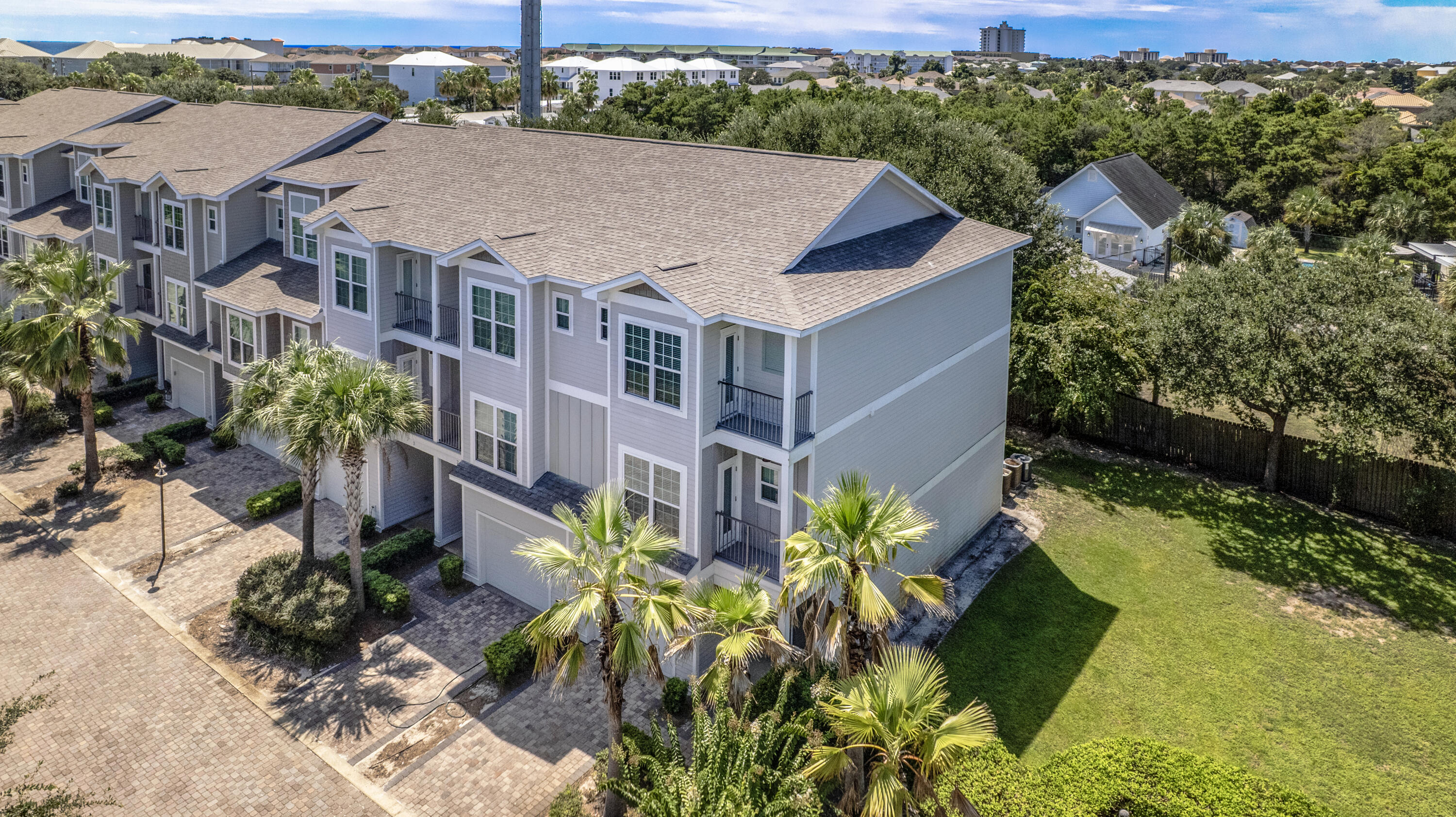Discover your Dream Getaway and prime vacation rental investment at Driftwood Townhomes.  Unit 1 is a 4BR/4BA luxury TH just built in 2017 with a spacious 2,281 sqft Luxury floorplan and designer furnishings to match.  Add to that a 1-Car Garage to fit all your fun Beach toys and a coveted End-unit privacy spot and owners/vacationers love it.  Located only a short stroll to the pristine White Sand Beaches and Emerald green waters of Florida's Gulf Coast and a short drive to all the best local restaurants, shopping and Golf, makes this a prime location in Miramar Beach.  Weather you're looking for a second home or an investment, this turnkey property with proven rental success can be your next best decision.  

Come stick your toes in the sand and see for yourself.