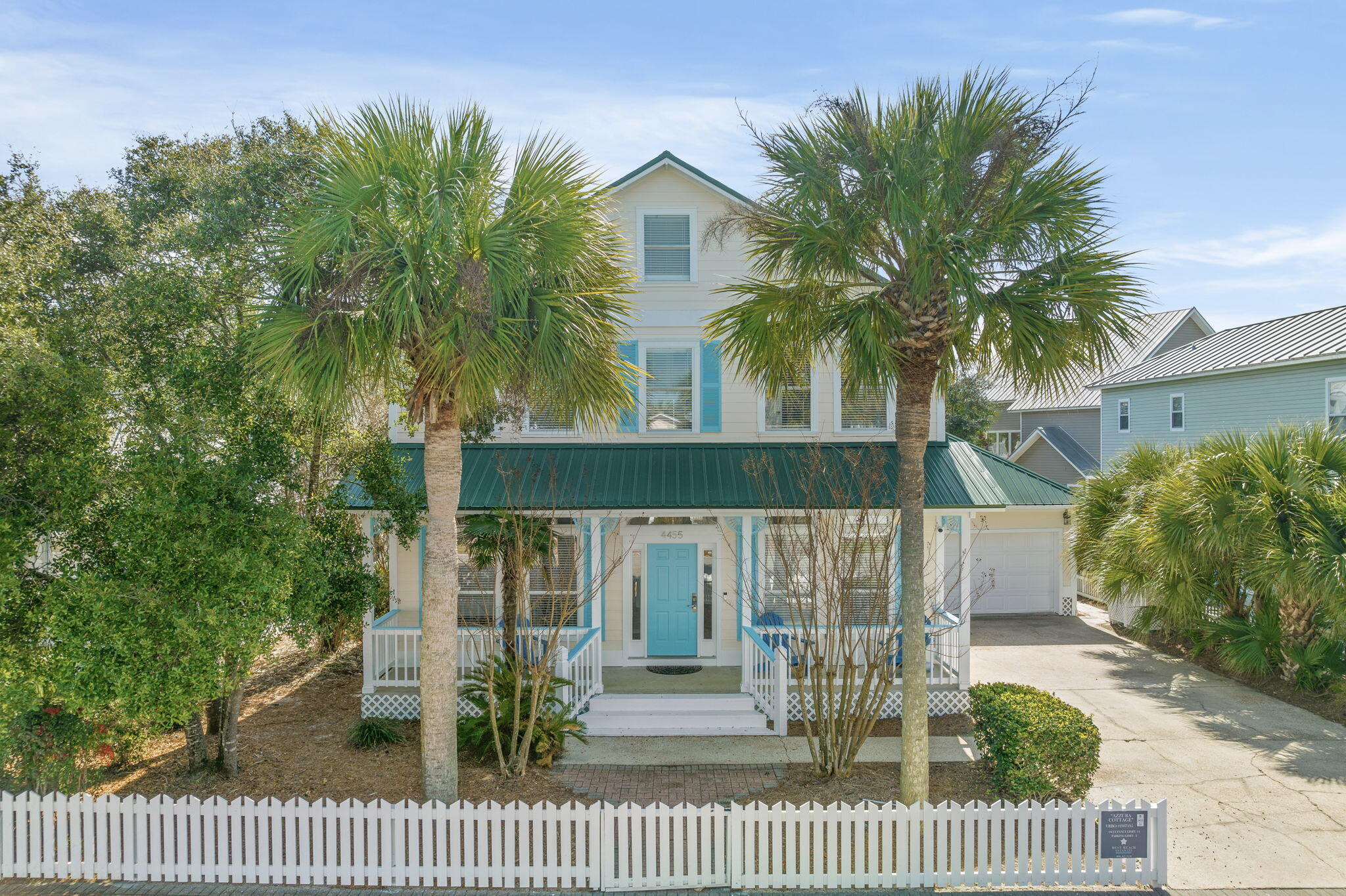 Experience the best of Crystal Beach in this spacious, beautifully updated beach retreat, located just one block from the sugar-white sand and emerald waters of the Gulf. Set behind a charming white picket fence, the home welcomes you with a brick-paver walkway, inviting front porch, private pool, attached two-car garage and a generous driveway with ample parking.

Designed for effortless coastal living, the open floor plan offers plenty of room to gather, relax and entertain. Step outside to your private pool and pergola, or enjoy the community pool conveniently located approximately 150 feet away. The garage also offers excellent potential for conversion into a game room, creating an additional entertainment space and enhancing the home's rental appeal.

Major improvements completed within the past several years include a new metal roof, new plumbing system, new luxury vinyl plank flooring throughout the main level, fresh interior and exterior paint and much more. These thoughtful upgrades make the home truly turnkey, while also drastically reducing its ongoing maintenance and insurance costs.

Whether you're looking for a personal beach escape, a vacation rental or a place where guests can make lasting memories, this quintessential Crystal Beach home delivers the space, location and amenities that define the Destin lifestyle. Its excellent rental history and it's new great price further highlight its investment potential.
