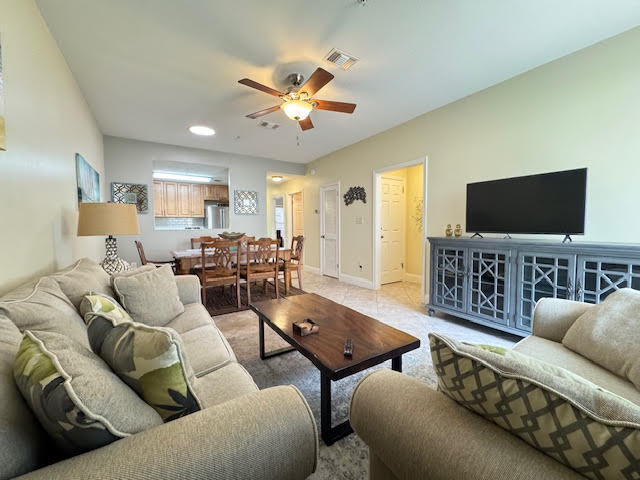 This fully furnished ground floor condo has  tile floor and upgraded cabinets throughout along with stainless steel kitchen appliances.  Pointe of View Condos are conveniently located just behind the very popular Shops at Grande Boulevard ... Publix, Craft Bar, Starbucks and AMC Movie Theater to name a few. It is only 3.8 miles from the white sandy beach of the emerald coast. Long term rental projections at $19K+. The Buyer is responsible to verify all pertinent information as needed.