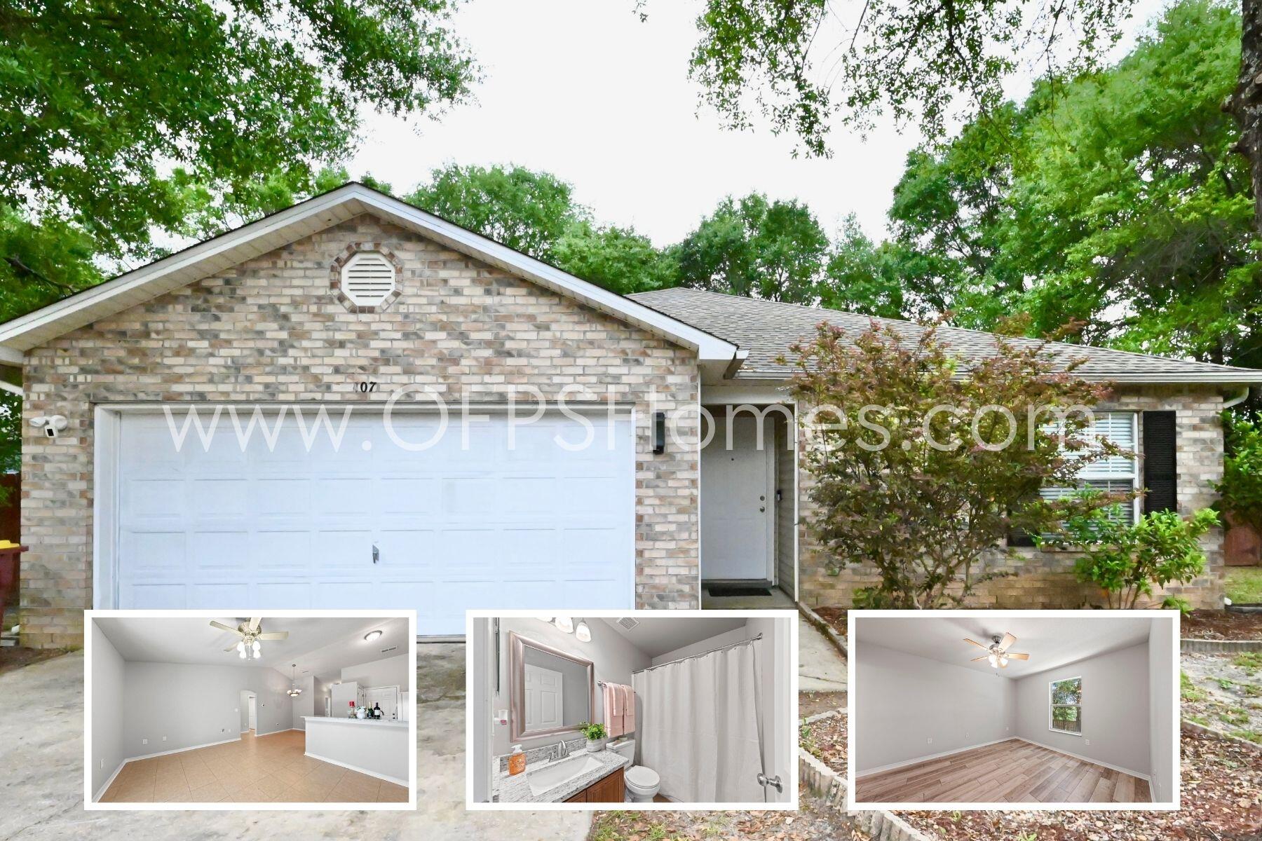 Welcome home to this charming 4-bedroom, 2-bathroom residence tucked away on the back side of Crestview, offering privacy, convenience, and plenty of outdoor space to enjoy. With 1,264 square feet of well-designed living space, this home features durable tile flooring throughout for easy maintenance and a clean, modern feel.

Step outside to a brand-new covered back deck, perfect for relaxing, entertaining, or enjoying your morning coffee while overlooking the spacious backyard. The property also features new fencing throughout the backyard, creating a more private and functional outdoor retreat.

For added convenience, the home includes an AS-IS washer and dryer set as well as AS-IS lawn tools for tenant use. 

Located in a quiet subdivision on the back side of Crestview with easy access to local shopping, dining, schools, and military bases, this home offers comfort, value, and outdoor living at an affordable price.

NO smoking. 600 minimum FICO credit score required in addition to meeting rental criteria.

Two dogs allowed upon approval with a non-refundable pet fee and with a Petscreening.com report. No cats. All applicants are required to complete an application on PetScreening.com regardless of if they own a pet or not. Applicants with an ESA are also required to complete the application.

This property is a part of a Homeowners Association and tenants will be required to adhere to certain rules and restrictions. If you have any questions, you may request to view the HOA Covenants prior to application.

** Fees Required once an application is approved include, but may not be limited to: Security Deposit, Non-Refundable Fees (cleaning and rekey), $20 Certified Mail Fee, and Pet Fees (when applicable). ***