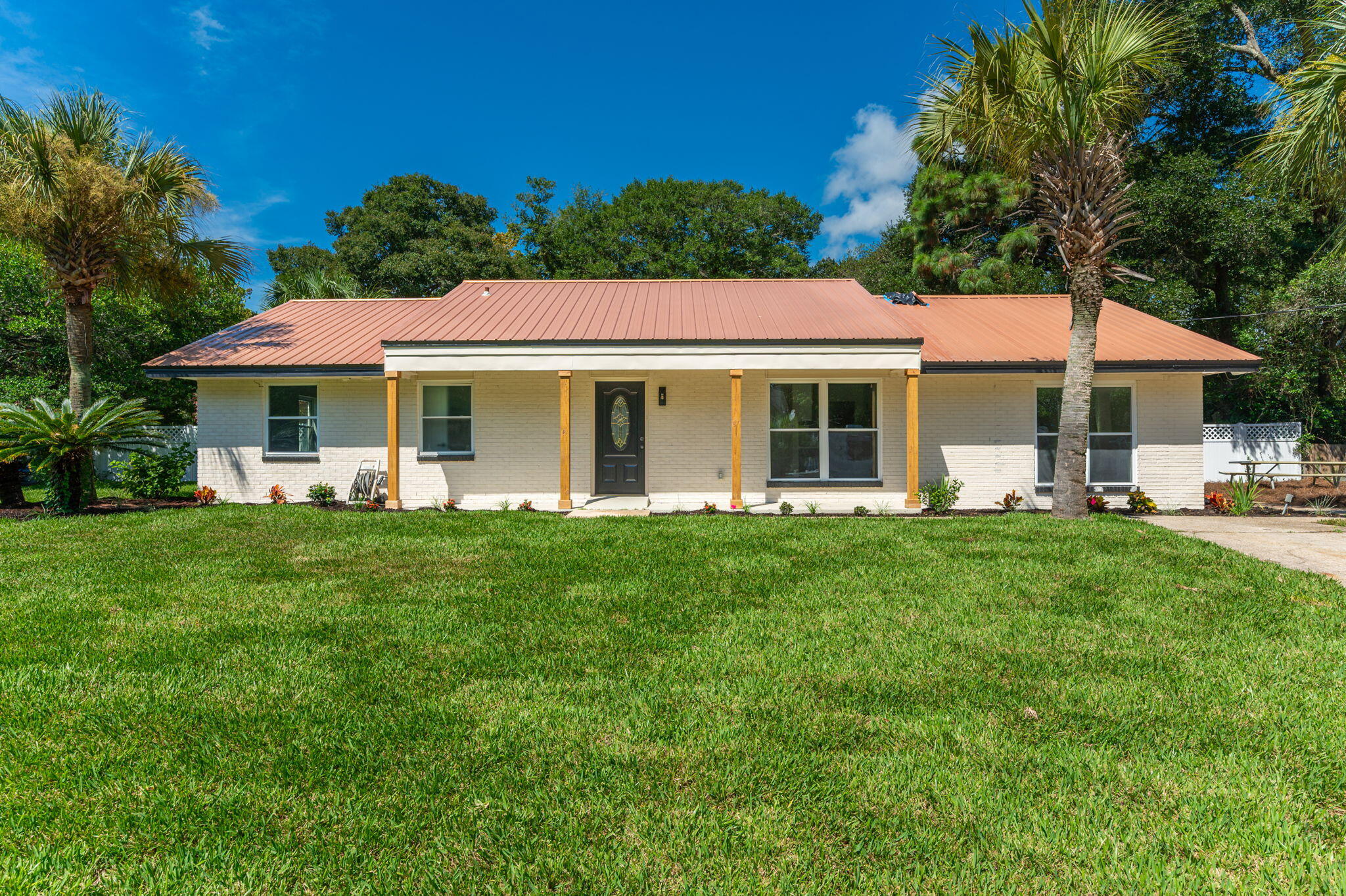 Beautifully renovated home in Fort Walton Beach with updates throughout. This home features new LVP flooring, Level 5 wall finishes, a fully updated kitchen with new cabinetry and quartz countertops, and remodeled bathrooms with new vanities and tiled showers. Fresh finishes throughout give the home a clean, modern feel, while the newly updated landscaping adds to the curb appeal. A thoughtfully remodeled home ready for its next owner.