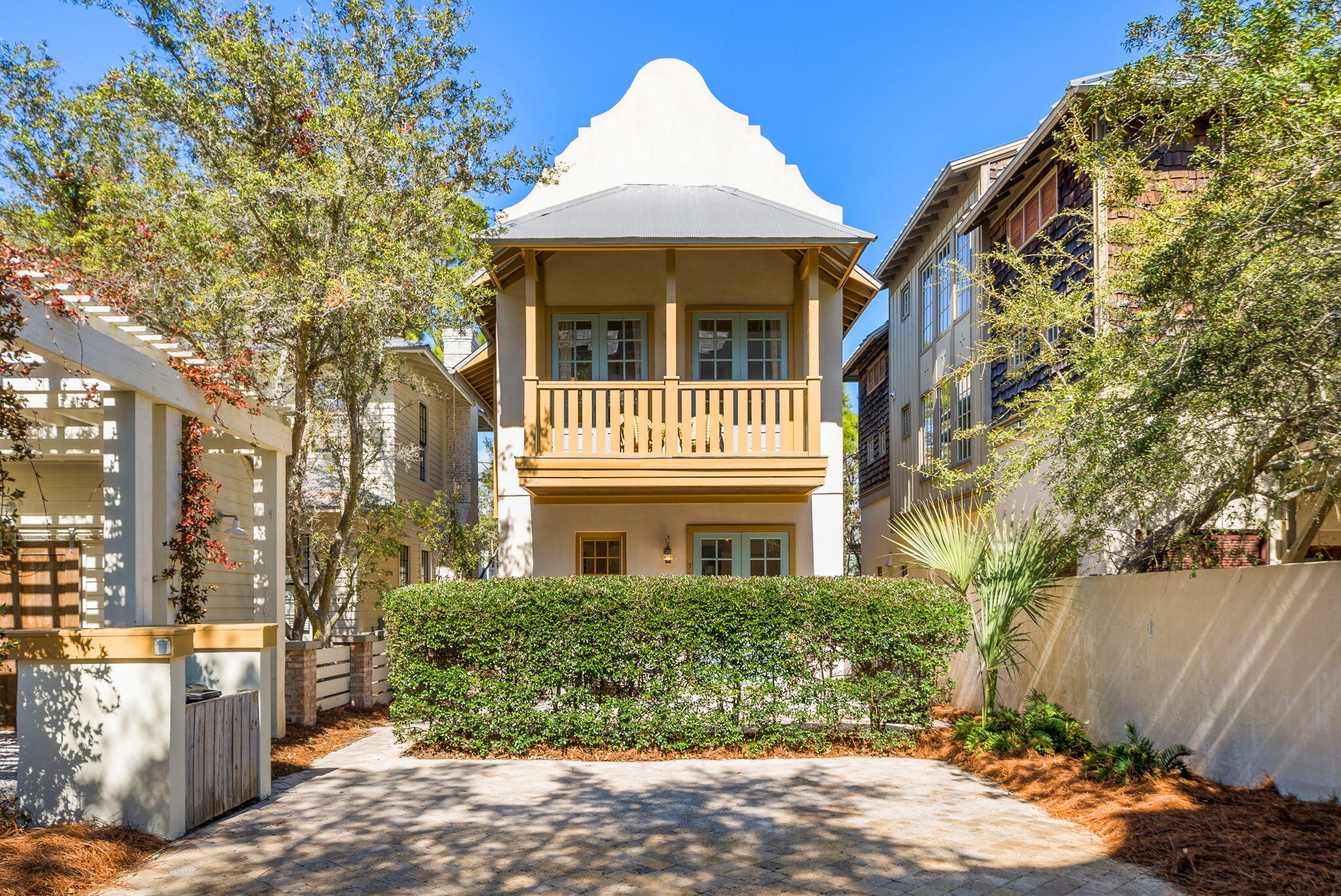 Welcome to 75 Wiggle Lane — a timeless cottage in the heart of Rosemary Beach, just steps from Barrett Square.

Set in one of the most walkable locations in town, this two-bedroom, three-full-bath home places the beach, dining, shopping, and community events right outside your door.

Thoughtfully designed across three levels, the first floor features a well-appointed kitchen and an inviting living space positioned for gathering while maintaining architectural definition. A full bath on this level adds flexibility for guests. The interior has been freshly repainted, creating a crisp, light-filled backdrop throughout.

Upstairs, you'll find two equally sized primary suites — a rare and highly desirable layout that offers privacy and balance for owners and guests alike. Newly redone flooring on this level introduces warmth and texture throughout both suites, enhancing the comfort and feel of the home's private spaces. Whether hosting another couple or maximizing rental appeal, the dual-primary design makes this property exceptionally versatile.

The third-level loft provides additional sleeping space perfect for kids or overflow guests, enhancing both functionality and revenue potential.

Outdoor porches and balconies extend the living space and reflect the timeless architectural character Rosemary Beach is known for   ideal for unwinding after a day on the sand or an evening in town.

Whether you're searching for a personal getaway, a strong investment opportunity, or a blend of both, 75 Wiggle Lane delivers location, flexibility, and long-term upside in one of the most sought-after communities along 30A. With potential for additional square footage, this property also presents an opportunity to further enhance value over time.

Your Rosemary Beach cottage has arrived.

Under Contract with 72HR Kickout