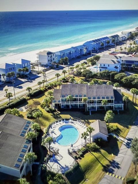 Beautifully decorated two story with views of the gulf and overlooking the pool ..steps to the soft white sand beaches the Emerald Coast is known for.  You wood think you were on a Carribean Island the waters are so clear and beautiful. Your piece of PARADISE just a drive away ....Kitchen is well appointed with all the comforts you'll need....Vaulted ceilings..PRIVACY...one bedroom up and one down. VISITSEASCAPE.COM Your best source for fees, amenities everything you want to know about SEASCAPE RESORT!! Buyer to verify All.