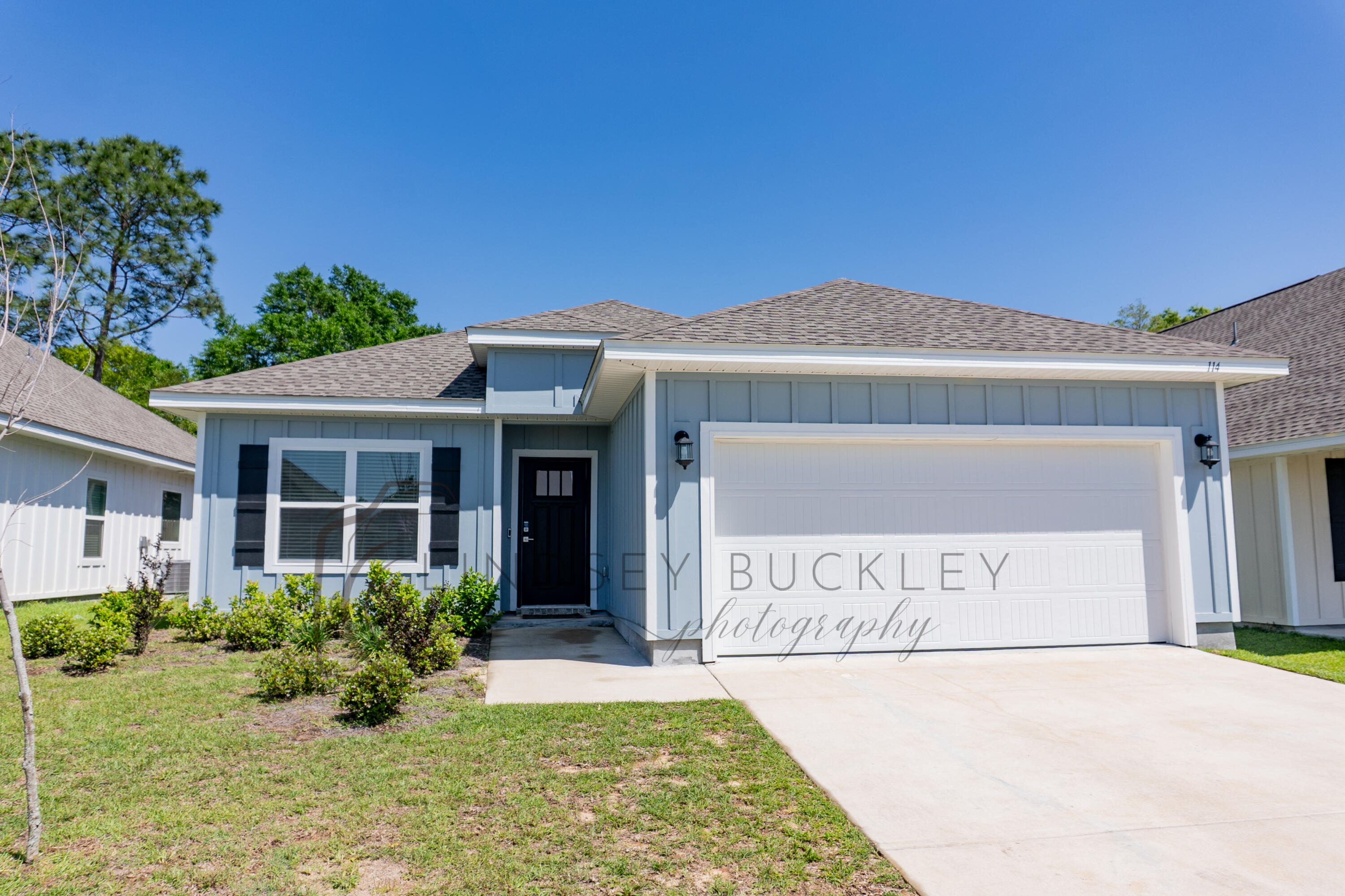 Available Now.....Price reduction....beautiful Florida cottage in desirable Magnolia Creeks SD.  3/2 split floor plan on level lot.  Newer home boasts plenty of space and easy commute to bases, beaches and shopping.  Formal dining, office or work out room is on the left as you enter the home.  Open concept floor plan with large spaces.  The kitchen features stainless appliance package, breakfast bar, kitchen island, large pantry, and granite throughout. LVP flooring in the main living areas for easy care.  Carpet is in the bedrooms. Spacious guest bedroom and bathroom.  2 car garage, privacy fenced backyard, and covered back patio.  No inside smoking or vaping.  Pets will be allowed w/$400 non-refundable pet fee and owner approval. Sorry no cats due to allergies.  Beautiful home.