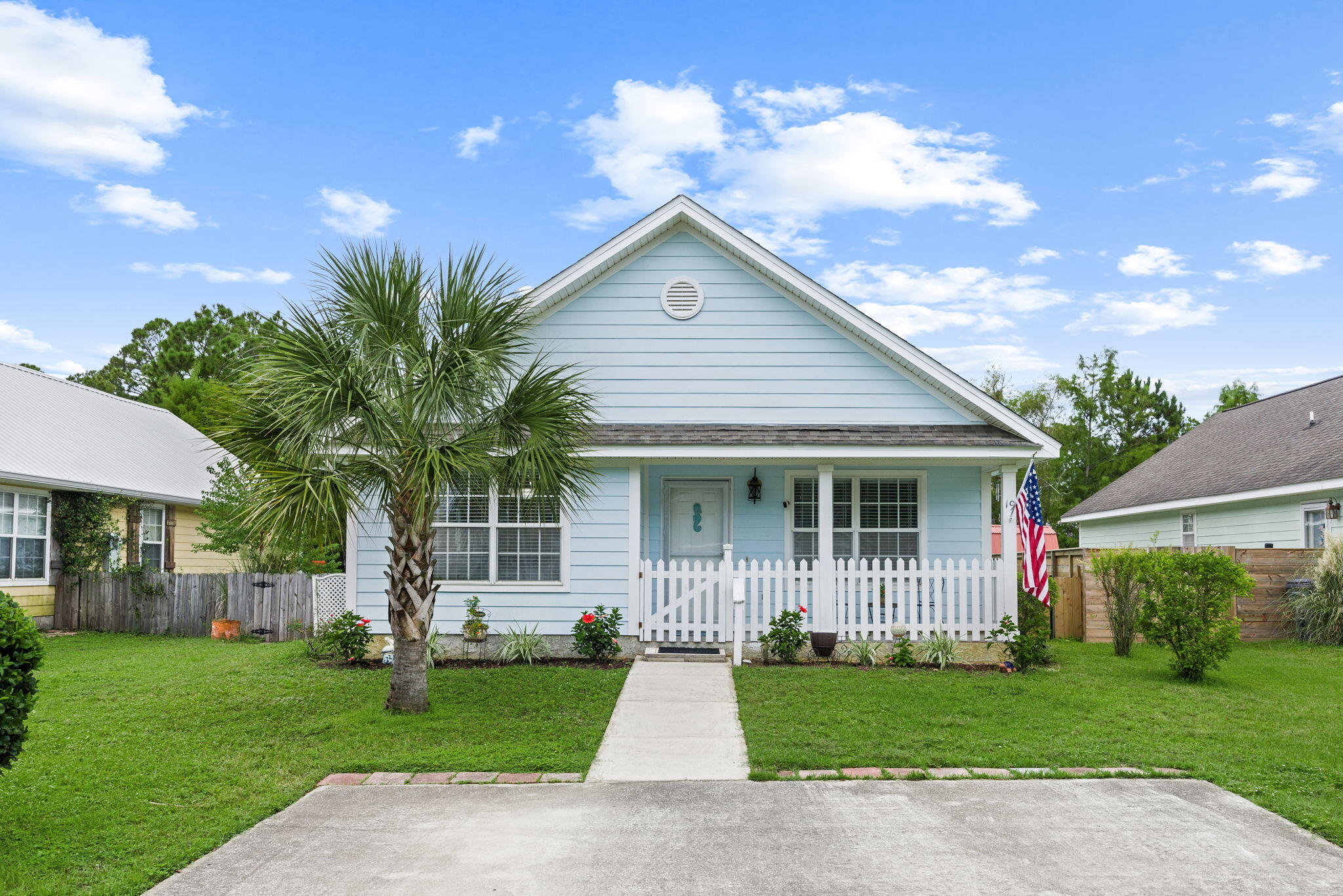 SANTA ROSA BEACH UNDER $350K! If you've been waiting for an affordable opportunity to own in Santa Rosa Beach, this one deserves a look! This charming 3-bedroom, 2-bath cottage features a fenced backyard, welcoming front porch, vaulted ceilings, tons of natural light, a separate dining room, spacious primary suite with two closets, and NO HOA! Even better, the home currently has a VA mortgage with an incredible 2.75% interest rate that may be assumable for a qualified buyer, subject to lender/VA approval. The location is hard to beat--just 4.8 miles to Ed Walline Public Beach Access and local favorite Shunk Gulley, and only 1.7 miles to Hogtown Bayou Park and boat ramp. Beach days, boating, fishing, dining, and the South Walton lifestyle are all within easy reach. All of this for UNDER $350,000! Whether you're looking for a primary residence, second home, or a property you can make your own, this is an opportunity worth seeing