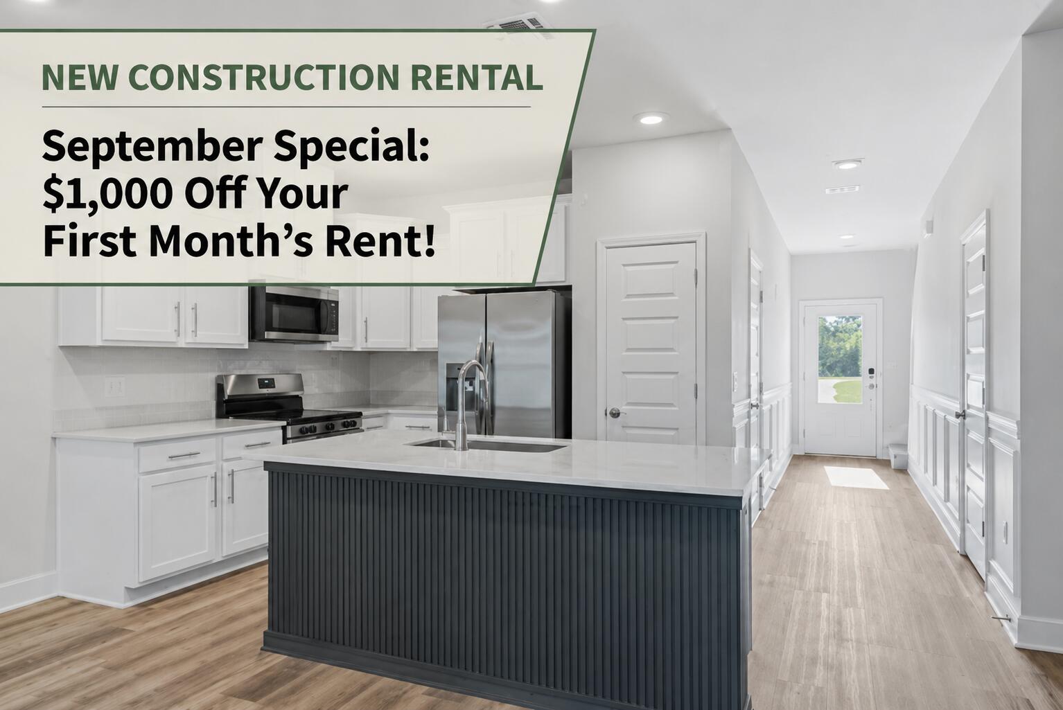 *Owners offering a move-in special for September with $1000 off for the 1st month.

Be the very first to call this beautiful, never-before-lived-in 2026 townhome 'HOME' 

Offering three spacious bedrooms and two-and-a-half bathrooms, this brand-new rental combines stylish upgrades, everyday convenience, and an excellent community pool setting.

The main living area features durable LVP flooring and a custom carpentry accent wall complete with a preinstalled swivel TV mount designed to accommodate a television up to 98 inches. The kitchen offers brand-new stainless-steel appliances and a spacious island enhanced with custom carpentry and trendy accent colors. Prehung black curtain hardware has already been installed throughout the home for added convenience.

The downstairs half bathroom is beautifully finished with textured wallpaper and floating wood shelves. Upstairs, you will find three generously sized bedrooms, brand-new carpeting, two full bathrooms, and a brand-new washer and dryer. Not just the hook ups. 

The deep one-car garage features upgraded epoxy-flake flooring, while the extra-wide driveway provides space for two additional vehicles. Nearby overflow parking is also available.

Enjoy added privacy with a backyard that backs up to a peaceful natural area. Community amenities include a large, gated swimming pool with a gazebo, a brand-new playground, sidewalks, underground utilities, and abundant street lighting. The home is also within walking distance of the newly opened Sound Side High School. This year opened up to freshman and sophomore class. Next year they will add on the other grade levels. 

All of the bedrooms and living room have a newly installed fan / light with remote. Landscaping and trash service are included in the monthly rent. This never-rented, move-in-ready townhome is available now--contact us today for additional information or to schedule your private showing!

Very close commute to the schools, shopping and especially the Gulf breeze zoo across the street. Brand new streetlight has been activated for the neighborhood. Very easy commute to get to East or West bound Hwy 98. Not in a flood zone at all and a short drive to have a beach day.