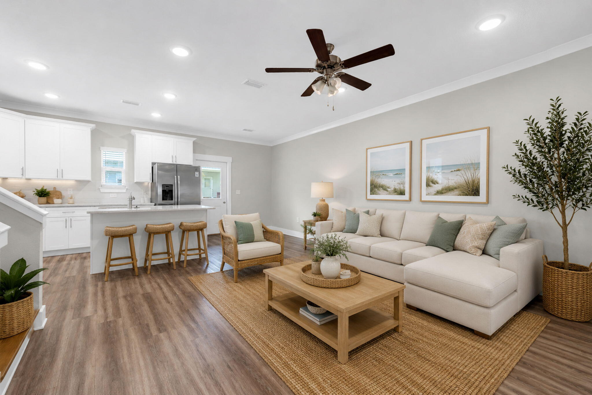 One of the lowest-priced townhomes in the community with the highly sought-after benefit of a private 1-car garage, this Savannah floor plan delivers exceptional value, space, and convenience. Featuring 3 bedrooms, 2.5 baths, a spacious primary suite, and an oversized walk-in closet, the home offers a functional layout with plenty of room for everyday living or entertaining. The attached garage provides coveted parking, additional storage, and added long-term value.  

The location is equally compelling--just 25 minutes from the sugar-white beaches of 30A and only minutes from fishing, boating, and water access at the 331 Bridge. Enjoy the best of Northwest Florida with easy access to the coast while benefiting from a more attainable price point.

Inside, the main living areas feature luxury vinyl plank flooring, with carpet upstairs. Community amenities include a resort-style pool, pickleball courts, basketball courts, and playground, offering something for everyone.

Whether you're looking for a primary residence, second home, or investment opportunity, this townhome checks the boxes for location, amenities, garage space, and value.

Sold As-Is.