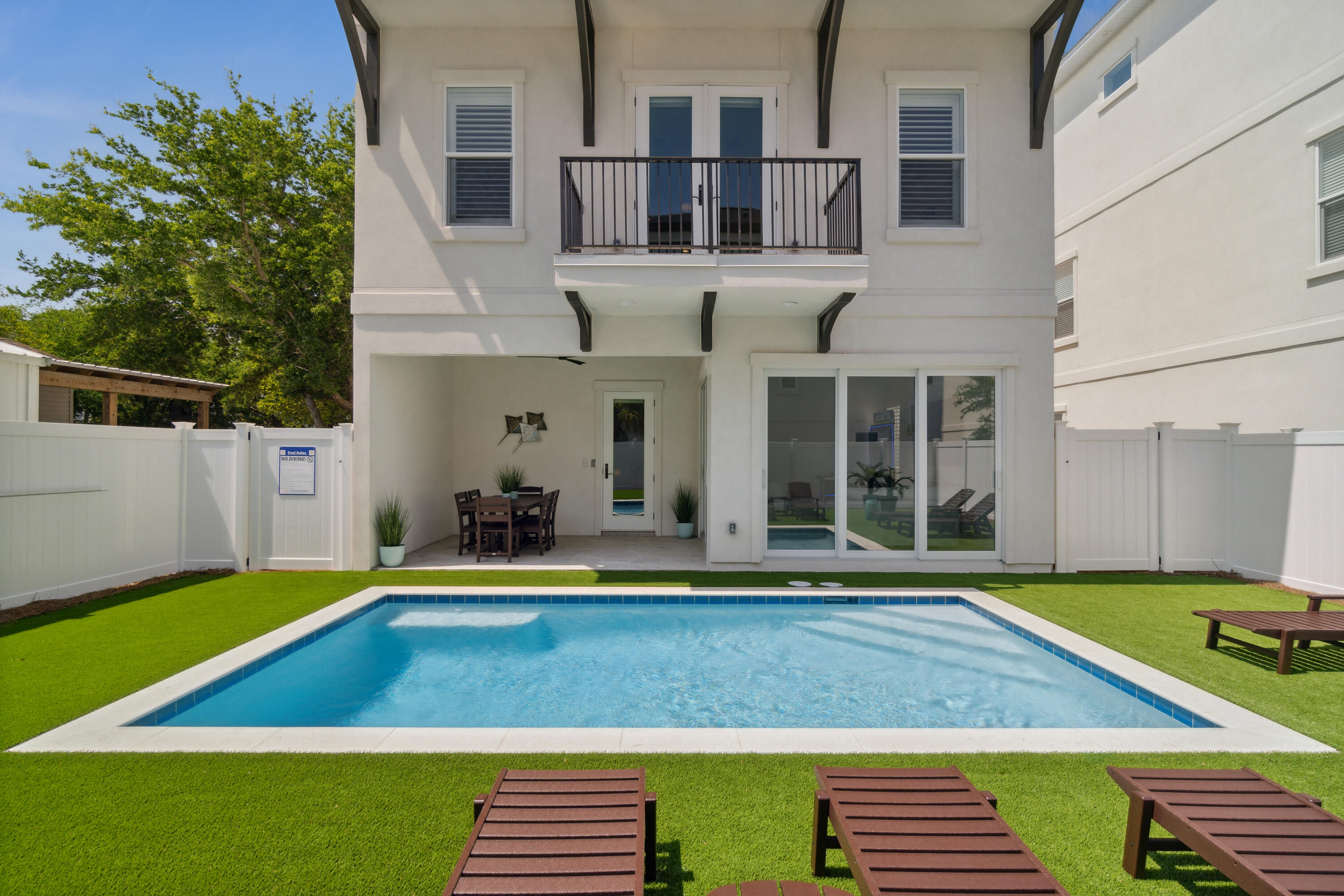 Accommodating up to 21 guests, this fully furnished seven bedroom retreat offers a rare combination of scale, flexibility, and vacation rental appeal that is increasingly difficult to find along the Emerald Coast. Welcome to 57 Boswells Court, a thoughtfully designed home in Hidden Palms featuring more than 4,100 square feet, a private heated pool, game room, golf cart, and multiple indoor and outdoor gathering spaces.

Designed specifically for larger groups, the floor plan allows families, reunions, and multiple households to stay together comfortably while still enjoying privacy throughout the home. From afternoons by the pool to evenings in the game room and shared meals after a day at the beach, every space was created with the guest experience in mind.

Offered fully furnished and currently operating as a successful vacation rental, this turnkey property provides a rare opportunity to own a home intentionally designed for the vacation rental market. While many beach homes accommodate eight to twelve guests, few properties in this price range offer seven bedrooms, accommodations for up to 21 guests, a private heated pool, modern construction, and the layout needed to comfortably host larger groups. Those characteristics create a property that stands apart in a competitive rental market and appeal to travelers seeking homes that can bring extended families and groups together. Located just minutes from the sugar white beaches, dining, shopping, and entertainment of Miramar Beach, 57 Boswells Court offers more than a luxury beach home. It offers a property built around memorable experiences, exceptional hosting potential, and a feature set that is increasingly difficult to replicate along the Emerald Coast.