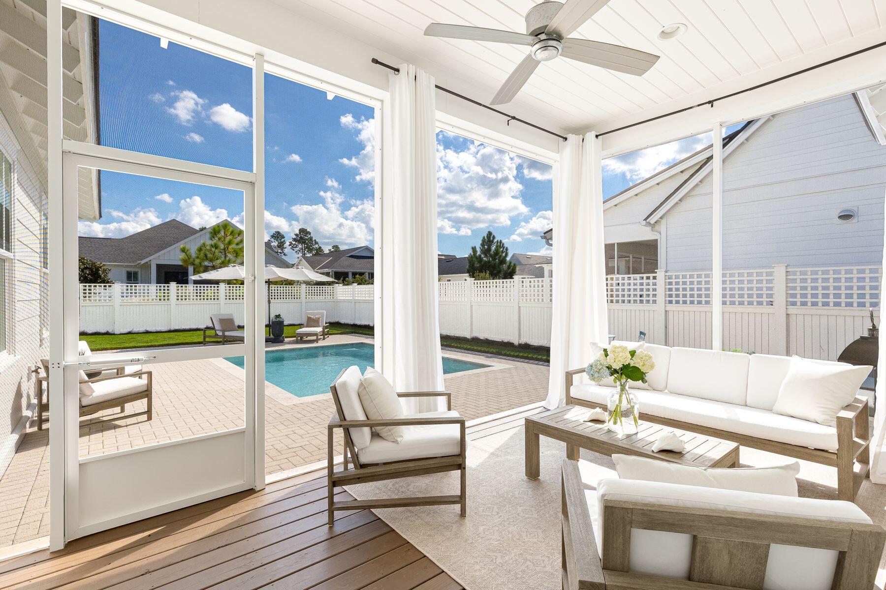 Uncover the pinnacle of luxury living in this elegant, serene and meticulously maintained 3-bedroom home located in lovely Watersound Origins. This comprehensive floor plan features an abundance of natural light, three bedrooms with generous closets, three full baths, and an enchanting backyard with large pool, expanded paver patio and screened porch perfect for spring and summer afternoons entertaining. The ten-foot ceilings and open floor plan showcase a chef's kitchen complete with quartz counters, custom cabinetry to the ceiling that opens to the spacious living room and dining area. The spacious and light filled primary bedroom offers a beautiful spa-like bath and large closet, sure to impress. Watersound Origins is known for its picturesque surroundings, world-class amenities, and a sense of community that is second to none. Residents enjoy access to par 3 golf courses, a beautiful pool, tennis and pickleball courts, nature trails, fitness facility, and more, all within the comfort of this idyllic neighborhood. Additionally, the pristine beaches of the Gulf of Mexico are just a short drive away, ensuring that you can savor the best of coastal living. This meticulously designed and impeccably maintained home in Watersound Origins represents a rare opportunity to experience the pinnacle of luxury living along the Florida Gulf Coast. With its unparalleled features and prime location, this residence truly offers the finest in coastal elegance and comfort.