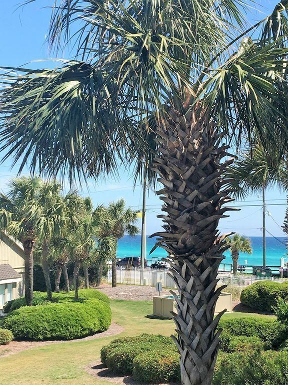 Beautifully decorated two story with views of the gulf and overlooking the pool ..steps to the soft white sand beaches the Emerald Coast is known for.  You wood think you were on a Carribean Island the waters are so clear and beautiful. Your piece of PARADISE just a drive away ....Kitchen is well appointed with all the comforts you'll need....Vaulted ceilings..PRIVACY...one bedroom up and one down. VISITSEASCAPE.COM Your best source for fees, amenities everything you want to know about SEASCAPE RESORT!!. Renter agrees to show w 24 hour notice and if home sells the owner will return 1 month rent back to tenant and tenant agrees to leave with 30 day notice.  Tenant pays electric.