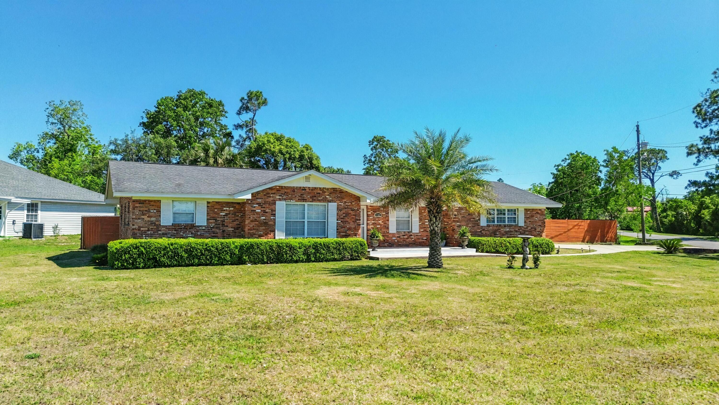 1000ft to the closest public boat ramp with Gulf Access! Rare opportunity to own a fully renovated, turn-key residence situated on a sprawling corner lot of nearly 1/3 acre, perfectly positioned just steps away from a public boat ramp with sought-after deep water access. This home has been meticulously updated for modern living, featuring brand new interior paint that complements the top-of-the-line kitchen appliance package, making it a dream for both everyday cooking and entertaining. Major capital improvements provide long-term peace of mind, including a new HVAC system installed in 2022, a 2018 roof, a professional-grade new coating on the garage floor, and an 8x12 shed ready to go. The expansive corner lot offers rare outdoor space and flexibility, while the immediate proximity to the water ensures you can be on the bay in minutes. Whether you are looking for a boater's paradise or an updated move-in-ready home in a prime location, this property delivers on every front. Just minutes to the Navy Base and the hospitals you are centrally located with convenient access to everything Panama City has to offer. Schedule your showing today to experience this unique blend of land, luxury, and coastal lifestyle.
