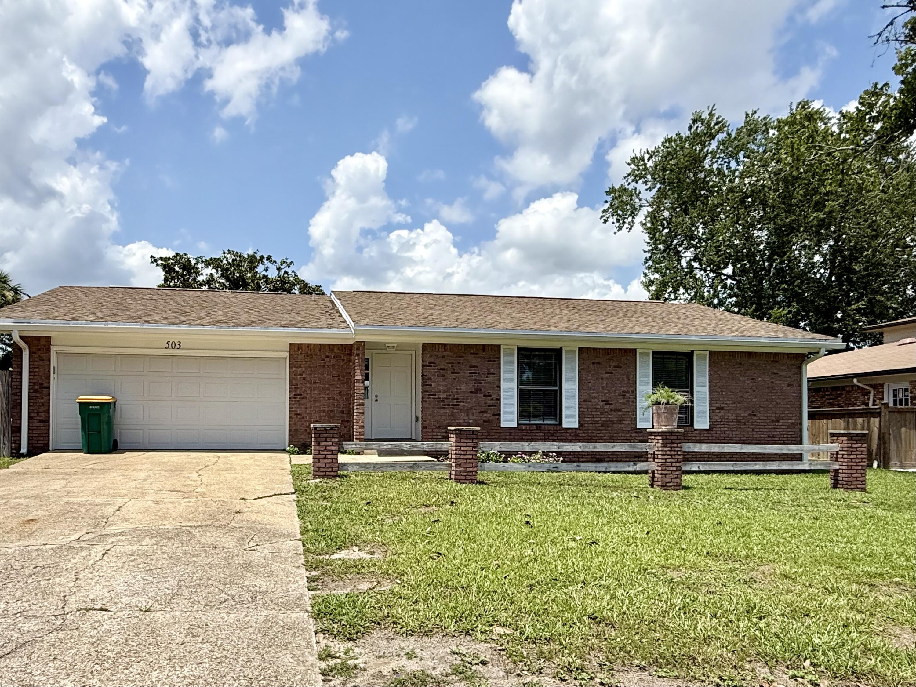 Newly renovation home located in the heart of Fort Walton Beach in a quiet neighborhood on large fenced lot!! 2 car garage, dining room, 3 bedrooms.  2 baths. This home feels brand new inside with many updates.  Easy commute to both bases.