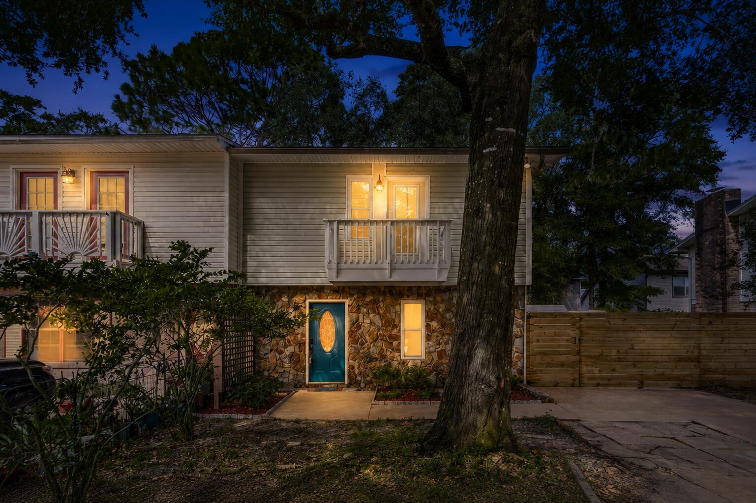This 2-bedroom, 2.5-bath townhouse offers a functional layout with plenty of flexibility for everyday living. A half bath is located downstairs, while each of the two upstairs bedrooms has its own ensuite bathroom. The primary bedroom also opens to a private balcony, adding a little extra outdoor space directly off the bedroom. Notable features include a 2020 roof, 2022 water heater, brand-new carpet installed in 2026, vinyl siding, smart thermostat, and a fenced backyard. You'll also appreciate the home's central location between Eglin Air Force Base and Hurlburt Field. Shopping, restaurants, schools, the airport, and the white sand beaches of the Emerald Coast are all within convenient reach, making this a practical choice for both everyday living and enjoying all the area has to offer. Schedule your private showing today!