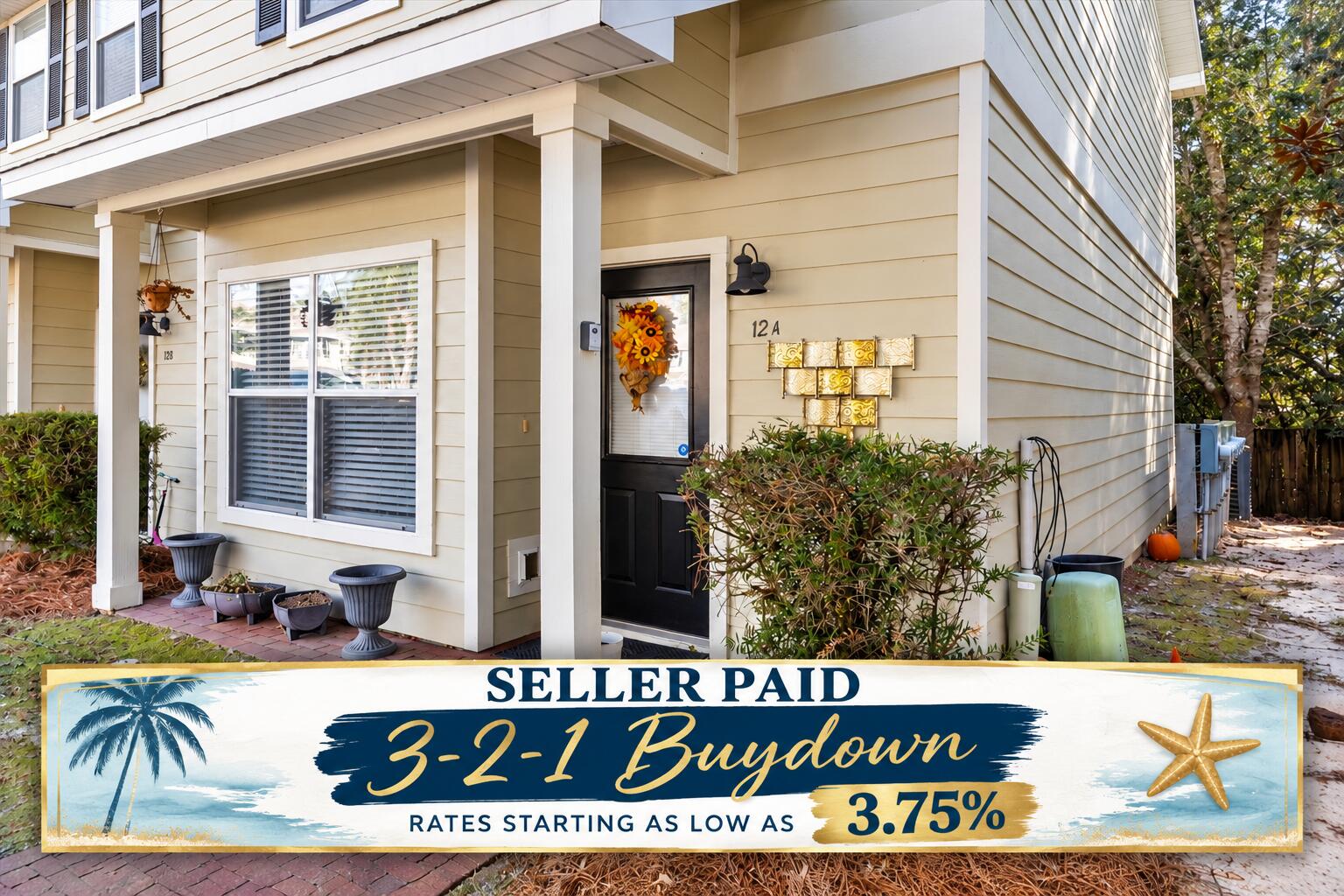 ***SELLER PAID 3-2-1 INTEREST RATE BUYDOWN*** 
Beautifully updated townhome in the heart of Freeport. This 2-bedroom, 2.5-bath residence features a fully renovated kitchen with new appliances, quartz countertops, fresh paint, and tile flooring. The first floor offers a spacious open-concept living area, a storage closet, and a half bath, along with the kitchen and dining area--each enhanced with new hardwood flooring, updated lighting, and fresh paint.

Upstairs, the primary bedroom includes two closets, updated paint, and a completely remodeled en-suite bathroom with an elegant, high-end design. The second bedroom, also with a large closet and updated paint, sits adjacent to another fully renovated full bathroom showcasing modern, stylish finishes. The staircase and upper-level feature newer carpet, while all bathrooms are finished with tile flooring. Washer and dryer hookups are conveniently located on the second floor, and both appliances are included.

As a corner unit, this townhome provides a private back deck and two assigned parking spaces. It is located directly across from the community pool in a quiet, low-traffic neighborhood. The community sits just across the highway from the elementary school and offers easy access to local restaurants and shopping, while being only about 15 miles from 30A beach access.