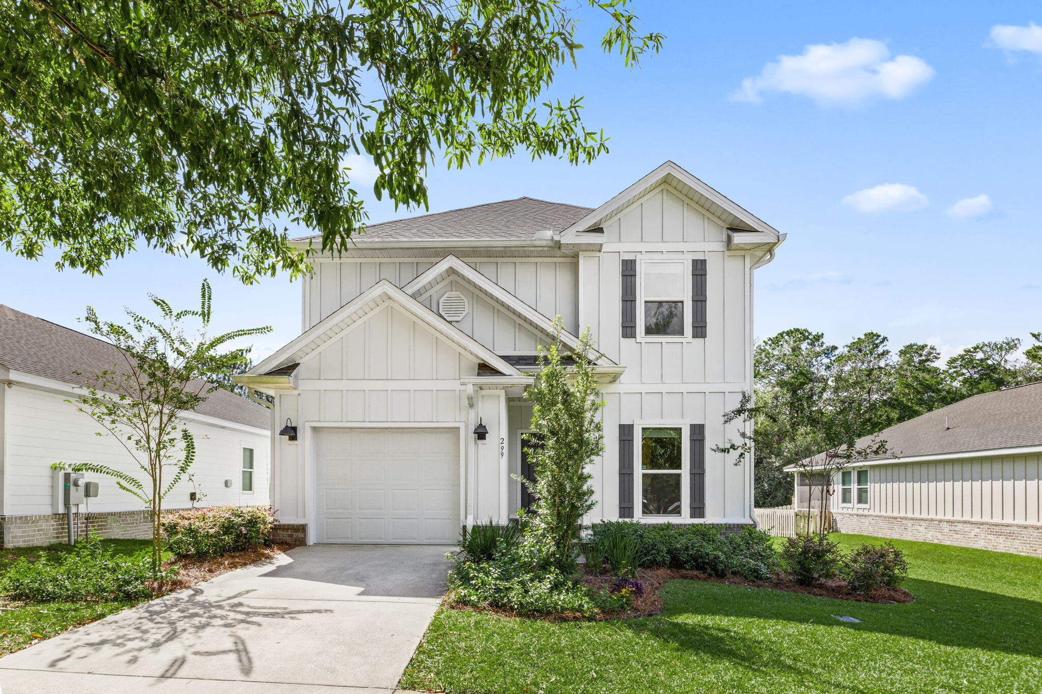 Welcome to 299 Marsh Landing S! Built in 2023, this spacious 4-bedroom, 3.5-bath home offers approximately 2,348 square feet and a versatile floor plan highlighted by an in-law suite and two living spaces--perfect for multi-generational living, extended family, guests, or anyone looking for additional privacy and flexibility under one roof.

The open-concept main living area provides plenty of space for everyday living and entertaining, while the additional living space and in-law suite make this floor plan especially versatile. With four bedrooms and three and a half bathrooms, there's room to spread out while still giving everyone their own space.

Step outside and enjoy the deck and outdoor living area, perfect for grilling, entertaining, or relaxing at the end of the day. The neighborhood adds even more to enjoy with a community pool, playground, and open greenspace--giving you plenty of options to enjoy the outdoors without leaving the community.

Conveniently located in Freeport with easy access to schools, shopping, dining, and the bay, while the beaches, dining, and entertainment of South Walton and 30A are just a short drive away.

Built in 2023, a flexible 4-bedroom layout, 3.5 bathrooms, in-law suite, multiple living spaces, first floor primary bedroom and neighborhood amenities all come together to make 299 Marsh Landing S a home worth seeing. Schedule your private showing today!