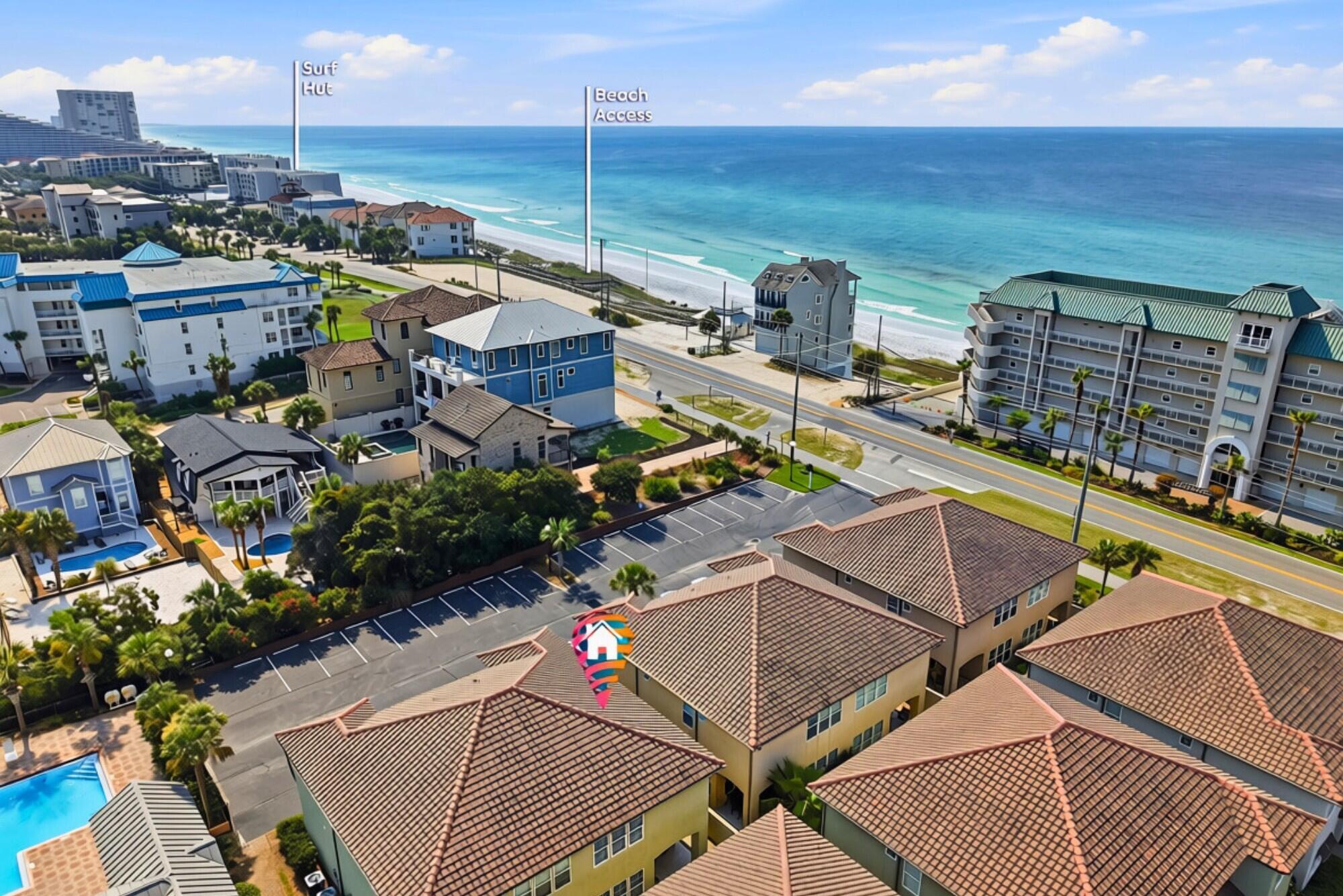 Discover relaxed coastal living at 936 Scenic Gulf Drive, Unit A, an updated 4-bedroom, 4-bathroom townhome located approximately 500 feet from deeded beach access and the sugar-white sands of Miramar Beach. Offered fully furnished and move-in ready, this spacious beach retreat is well suited for a primary residence, second home, or investment property.
The first floor features an open, inviting living area with oversized tile flooring and a beautifully updated kitchen complete with granite countertops and stainless steel appliances. Step outside to the private, secluded patio--the perfect place to unwind after a day at the beach. A generously sized first-floor bedroom and adjacent full bathroom provide added flexibility and convenience.
Upstairs, the spacious primary suite includes a large ensuite bathroom and ample closet space. Two additional bedrooms--one offering Gulf views--each feature a private ensuite bathroom. A dedicated laundry room and convenient owner's closet provide valuable storage for beach gear and personal belongings.
Enjoy access to the community pool and recently updated deeded beach access, all within steps of the property. Situated on the east end of Scenic Gulf Drive, this prime location offers convenient access to Highway 98, Destin, Sandestin, and the beaches and communities of 30A. Popular restaurants, shopping, and local attractions are also just a short stroll away. Call now to schedule your showing.