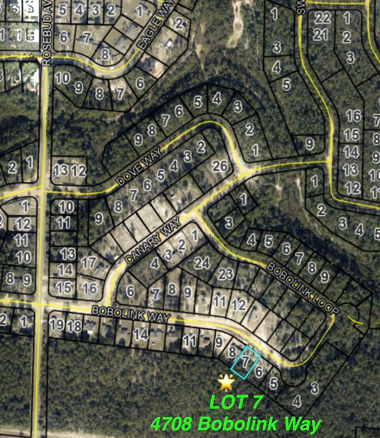 Great opportunities for your new home! Spacious lot!  Also, Seller has an adjoining lot for sale, too, should you desire additional land. 
Located in ''Triple Lakes Estates s/d'', (just west of ''The Pines s/d''); No HOA. Relax away from the city's hustle & bustle, yet convenient to the town of Crestview, Niceville, Eglin AFB, Duke Field.  Survey & additional details are available upon request. 

Vacant Land. Seller has another adjoining lot for sale.  See document tab for Survey.  Other documents to follow.