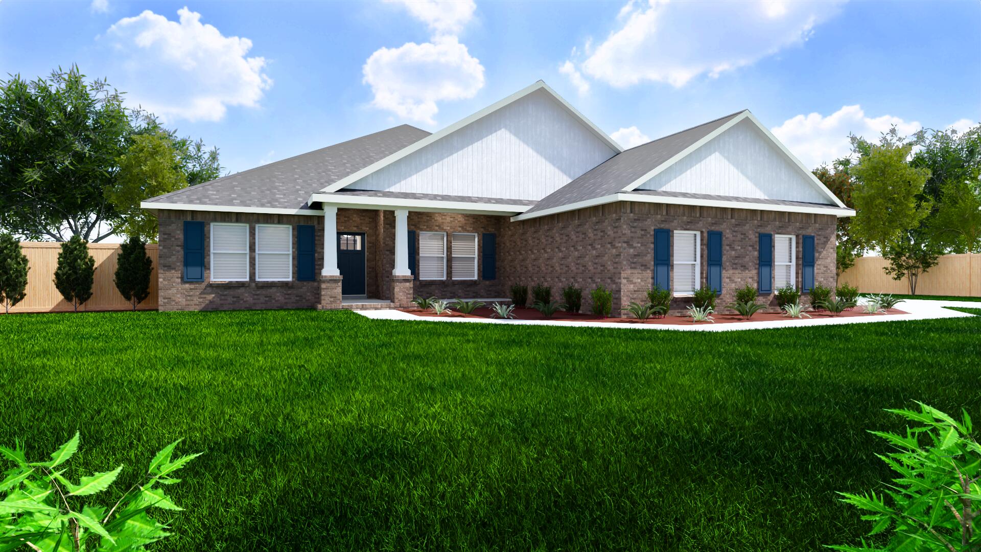 Welcome home to your new country estate for laid back living with all the conveniences of a modern, wonderfully built home. This stunning Sapphire Estate Floor Plan is situated on a private 1.03-acre estate lot in the Walther Reserve community in Milton. Offering 4 bedrooms, 2 full bathrooms, and 2,404 square feet of beautifully designed living space, this home blends modern convenience with spacious country charm.
The oversized homesite is tucked away in a quiet, low-traffic street  surrounded by nature, providing the perfect backdrop for privacy and peaceful living.
Inside, the home showcases Herbst Homes' signature quality and attention to detail, with upscale features throughout. You'll find high-end cabinetry, granite or quartz countertops, and premium finishes that elevate every space. The kitchen is equipped with stainless steel appliances, under cabinet lighting, soft close cabinets, a walk-in pantry, all designed for both function and beauty.
Additional upgrades include a whole-house blinds package, crown molding in the common areas, and durable luxury vinyl plank flooring. The spacious, split-bedroom layout includes a luxurious primary suite with a tray ceiling, tiled walk-in shower, garden tub, double vanities, and a generous walk-in closet. A side-entry garage elevates curb appeal with a clean, upscale look while providing ample space and functionality. This home has it all!
Pictures are of a similar home, colors may vary. Projected completion is September 2026.