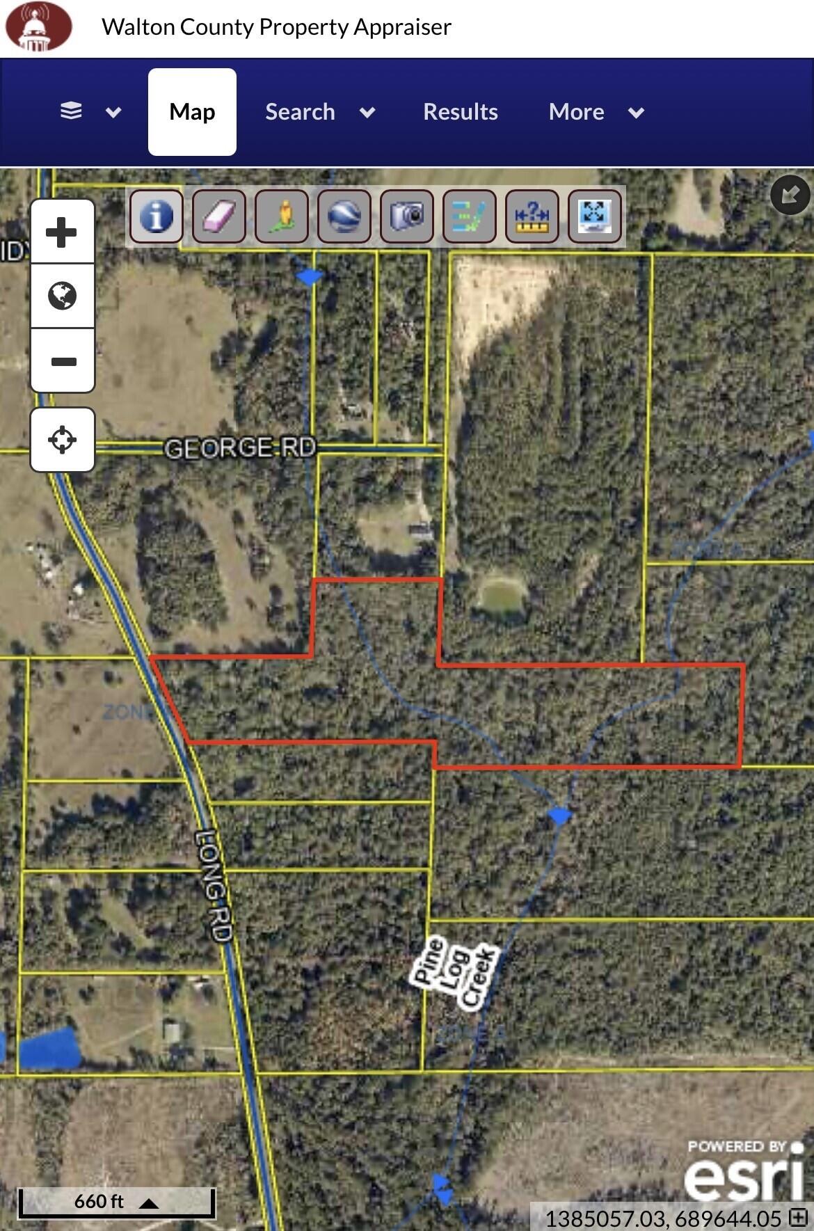 Adjacent to, but not part of, Walton Plantation, Laurel Hill. - Land