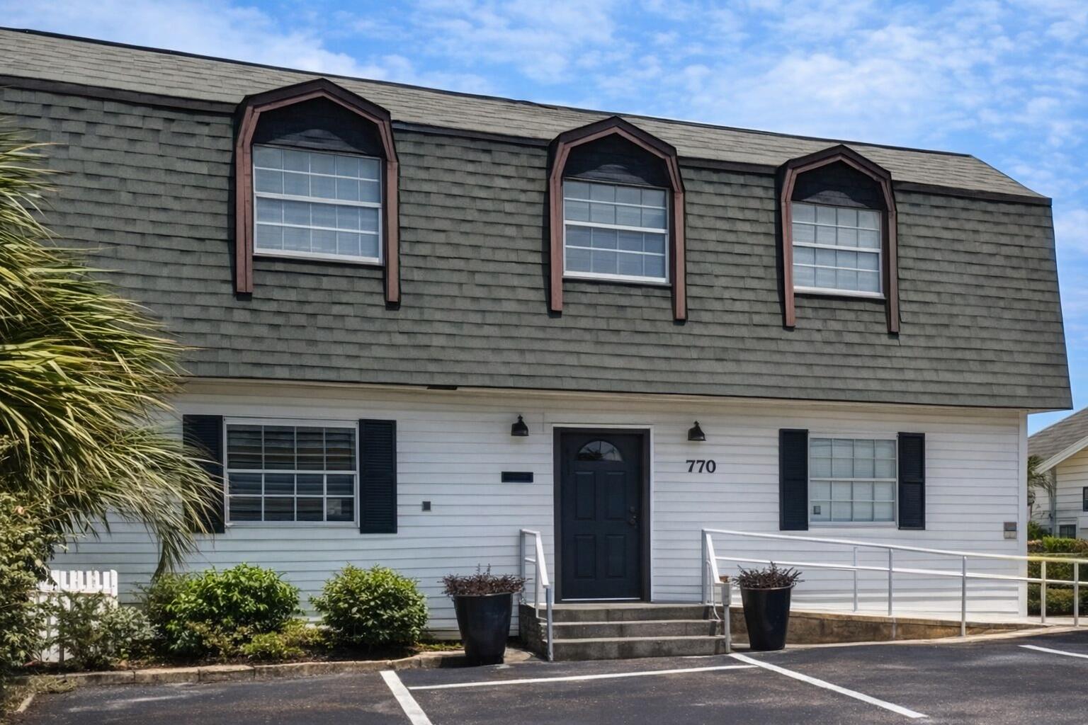 Current business relocating - occupancy reasonably negotiable. This is the subject of a 1031 exchange. Excellent opportunity to acquire a well-maintained, two-story office building in the heart of Downtown Destin with outstanding Highway 98 (Harbor Blvd) exposure and convenient access via median cut.
Property Highlights: 
•	Total Square Footage: 3,202 SF
o	Lower Level: 1,568 SF
o	Upper Level: 1,634 SF
•	Two Separate HVAC Systems (cost control & multi-tenant flexibility)
•	Freshly painted interior
•	Handicap-accessible main entrance
•	Rear entrance for staff
•	Exterior stair access to second floor
•	Interior stairway near reception
•	Bathrooms on both levels
Layout & Functionality Lower Level:
Reception area, small kitchen, utility room, front office/conference room, two bathrooms, and five individual offices. Handicap accessible for customer convenience.
Upper Level:
Accessible via interior staircase and exterior rear stairway. Similar layout to lower level, with two smaller offices in front and one larger open workspace configuration.
The building easily adapts for multi-tenant occupancy or can function as a single-user professional office.
Income & Investment Profile
"	Historically leased by office space
"	Multi-tenant configuration potential
"	2/3 of offices currently rented
"	Owner occupies front section of lower level and will vacate upon sale
"	One upper office and two lower offices currently available
Parking
"	7 front parking spaces (including 1 ADA)
"	6 rear parking spaces
"	Shared rear access and dumpster with neighboring office building
Location
Premier Harbor Blvd frontage in Downtown Destin near Beach Drive. High traffic count and exceptional visibility with signage in place. Easy ingress and egress via median cut.
Location. Exposure. Flexibility. Income.