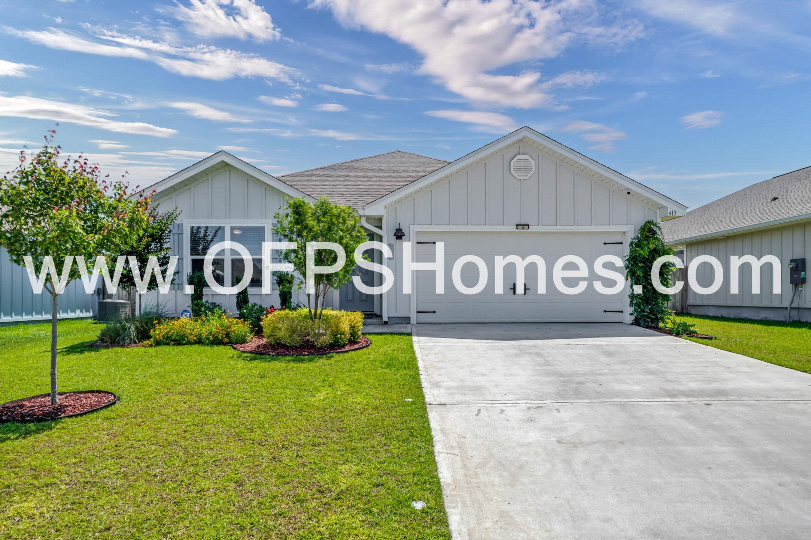 AVAILABLE... July 15, 2026. $500 off first month's rent! 

Stunning 4-Bdrm/2bth Home in Shoal River Landing - Community Pool, Smart Features & Upgraded Storage!

Welcome to The Cali, one of our most popular home designs! This beautiful 4-bedroom, 2-bathroom home offers a spacious layout, modern finishes, and fantastic community amenities.

✨ Home Features:
✔️ Open-concept kitchen with an island bar, stainless steel appliances, smooth-top range, built-in microwave, pantry, and a quiet dishwasher--perfect for entertaining!
✔️ Spacious living area with wood-look flooring throughout and plush Friese carpet in the bedrooms.
✔️ Smart Home 'Connect' System with a video doorbell, keyless entry, and more for added convenience and security.
✔️ Upgraded closets with enhanced storage solutions for extra organization.  Primary suite includes a large walk-in closet, double vanity sinks, oversized linen closet, and a luxurious 5' shower.
 Covered back patio and a two-car garage for extra storage and convenience.
 Beautifully landscaped yard with lush trees and plants--perfect for those with a green thumb!
 Stylish and durable Hardie plank exterior for a timeless look.

NO smoking and NO cats. 600 minimum FICO credit score required in addition to meeting rental criteria. Dogs allowed upon approval with a non-refundable pet fee. Trash and recycling included.
Lawn Care Included.

All applicants are required to complete an application on https://onefamilypropertyservices.petscreening.com/ regardless of if they own a pet or not.  Applicants with an ESA are also required to complete the application.
**Please note, only one pet profile per pet is required.

This property is a part of a Homeowners Association and tenants will be required to adhere to certain rules and restrictions.  If you have any questions, you may request to view the HOA Covenants prior to application. 

** Fees Required once an application is approved include, but may not be limited to: Security Deposit, Non-Refundable Fees (cleaning and rekey), $20 Certified Mail Fee, and Pet Fees (when applicable).