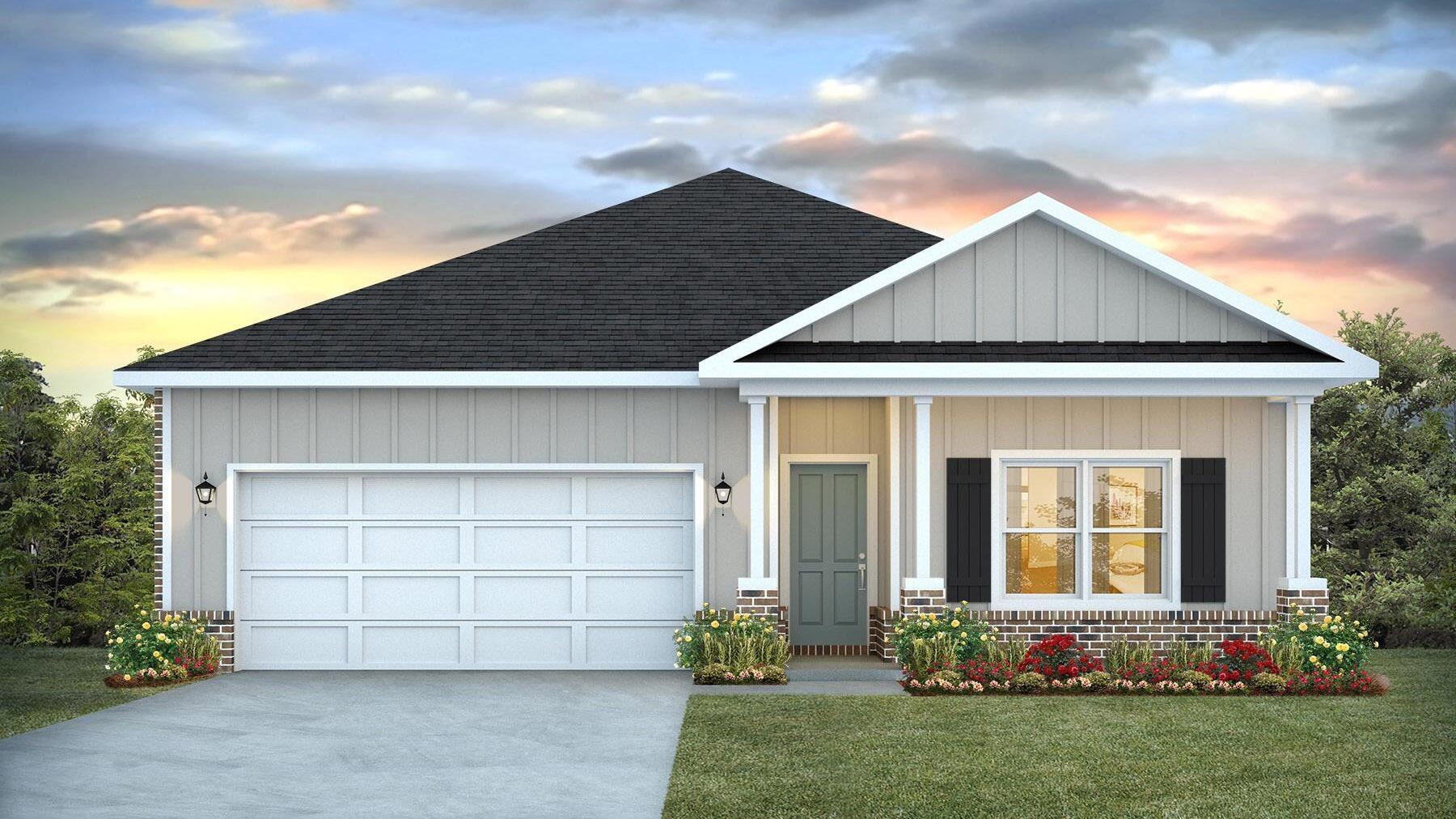 Blackwater Reserve is a NEW community featuring a beautiful community pool, Lazy River and Pickle Ball. The 'BEAU' model is a highly desirable open concept floorplan, 9 ft. ceilings, built-in lighting and a fabulous layout for relaxed living, 4 bedrooms, 2 bathrooms, 2-car garage, covered patio & the 'Smart Home Connect 'System with a variety of convenient Smart Home devices. NICE open living room with the dining area open to the kitchen & living room has lots of windows for natural lighting. A well-designed open kitchen includes stainless steel appliances, a smooth-top range, built-in microwave, gorgeous quartz countertops, quiet dishwasher, corner pantry, island bar, eye-catching wood-look flooring & plush carpet in the bedrooms. Beautiful craftsman curb appeal. ALL LISTING pictures, colors, features, and size may vary. Square footages are approximate.