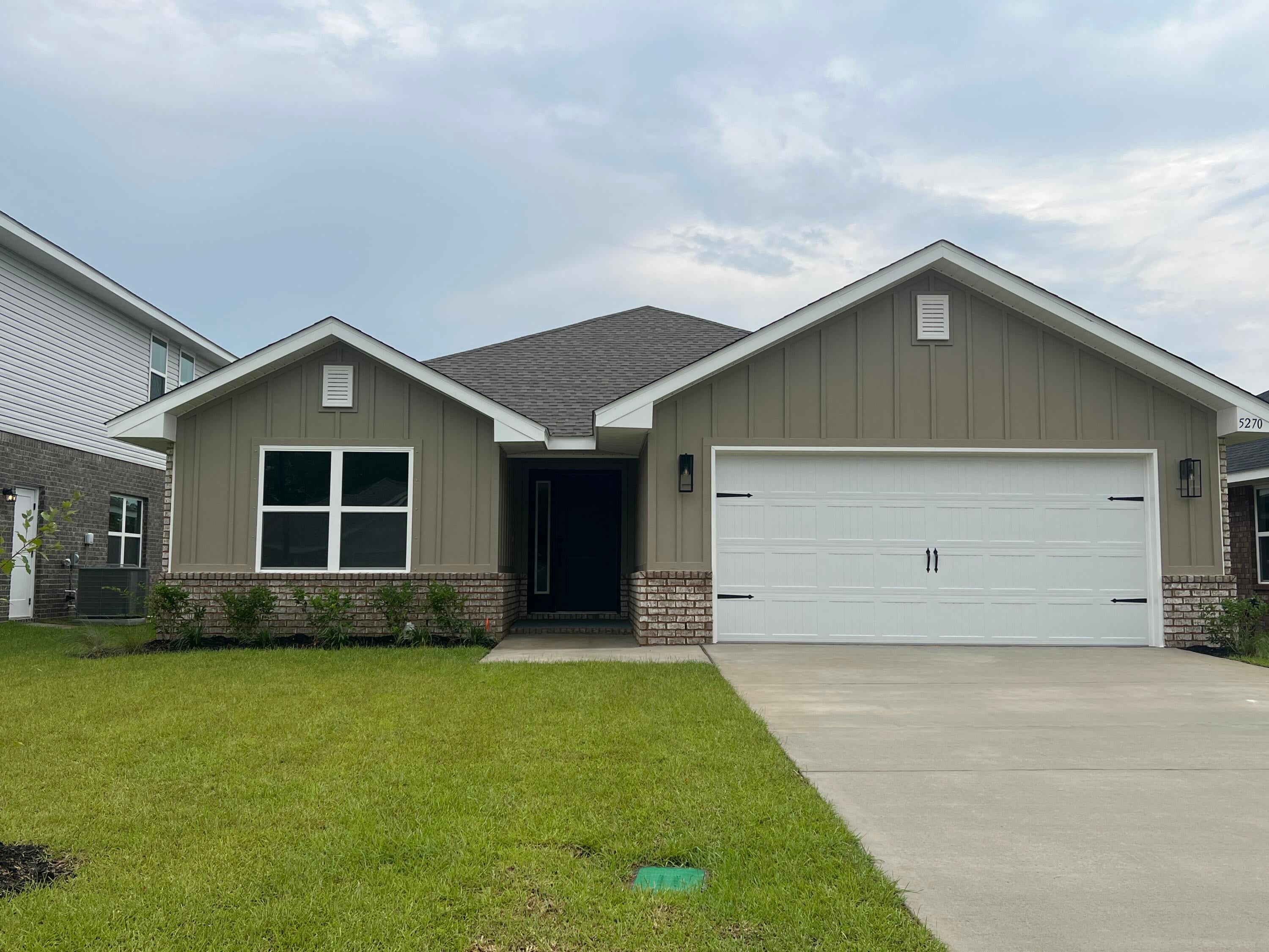 Welcome to HIDDEN PINES by Adams Homes. Located just 30 minutes to Navarre Beach, with close proximity to schools, shopping and much more. This home is 3-sided brick with Hardi design front, 2 car automatic garage, sprinklers with timer, and a sodded yard with a landscaping package. Some upgrades that are being added to this home include granite/quartz countertops in kitchen and bathrooms, Puretec LVP flooring everywhere with carpet only in bedrooms, craftsman style elevation, and garden tub in the master bathroom.