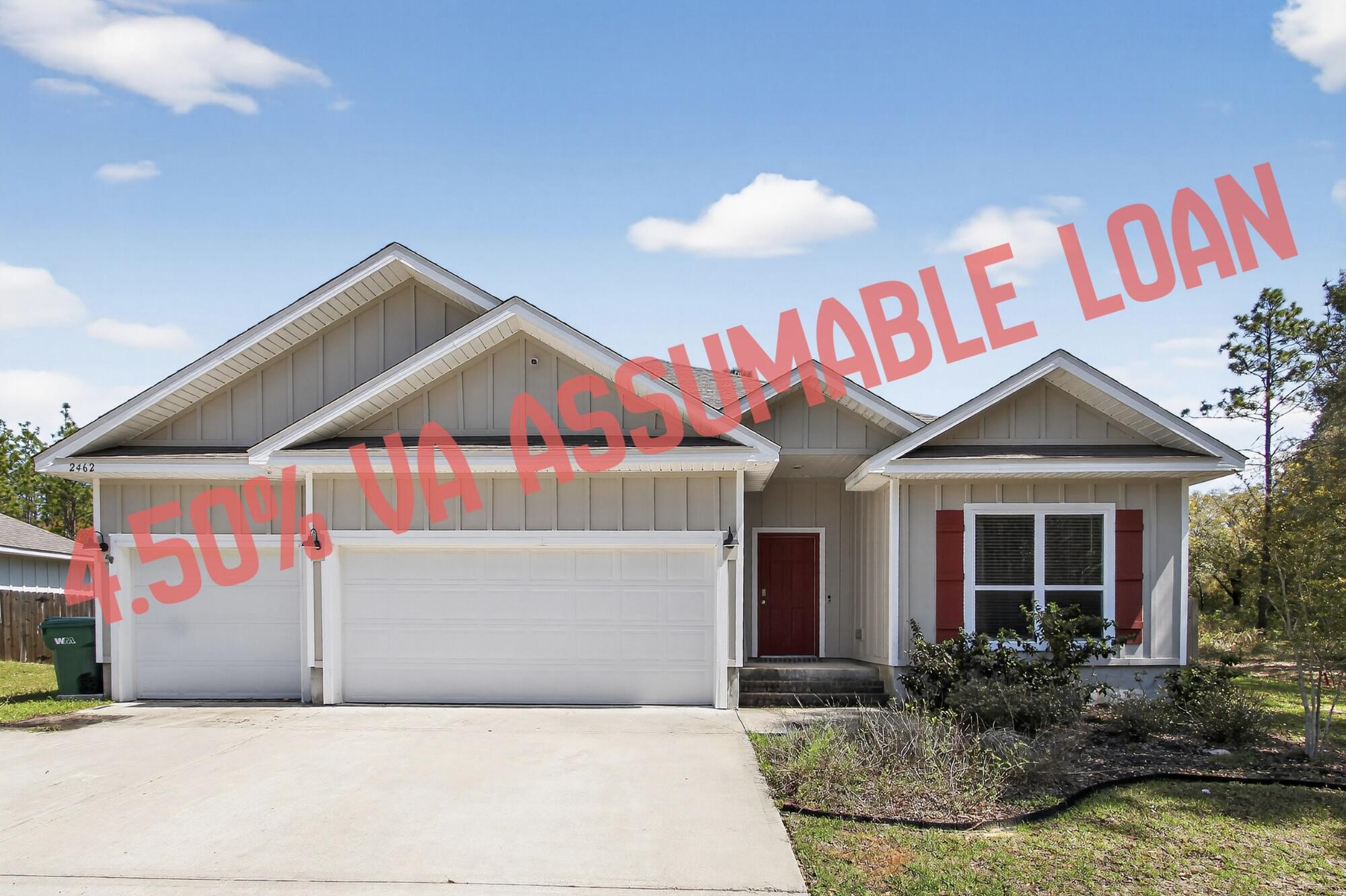 Under contract accepting back up offers. 
VA ASSUMABLE LOAN at 4.50%!
Welcome to this beautifully maintained home in the heart of Crestview! Step inside to discover a spacious and inviting floor plan featuring an open living area filled with natural light--perfect for both everyday living and entertaining. The kitchen boasts modern appliances, ample cabinet space, and a functional layout that flows seamlessly into the dining area. The primary suite provides a relaxing retreat with a private bath and generous closet space, while additional bedrooms offer flexibility for family, guests, or a home office. Outside, enjoy a well-sized yard ideal for gatherings, pets, or simply unwinding after a long day. The home is situated in a desirable neighborhood with easy access to local schools, shopping, dining, and nearby bases. Key Features:
VA assumable loan at 4.50% (rare opportunity!)
Spacious, open-concept layout
Well-maintained interior and exterior
Convenient location in Crestview
Great yard for outdoor living
Don't miss your chance to take advantage of this low-rate assumable loan and own a fantastic home in a growing area. Schedule your showing today!