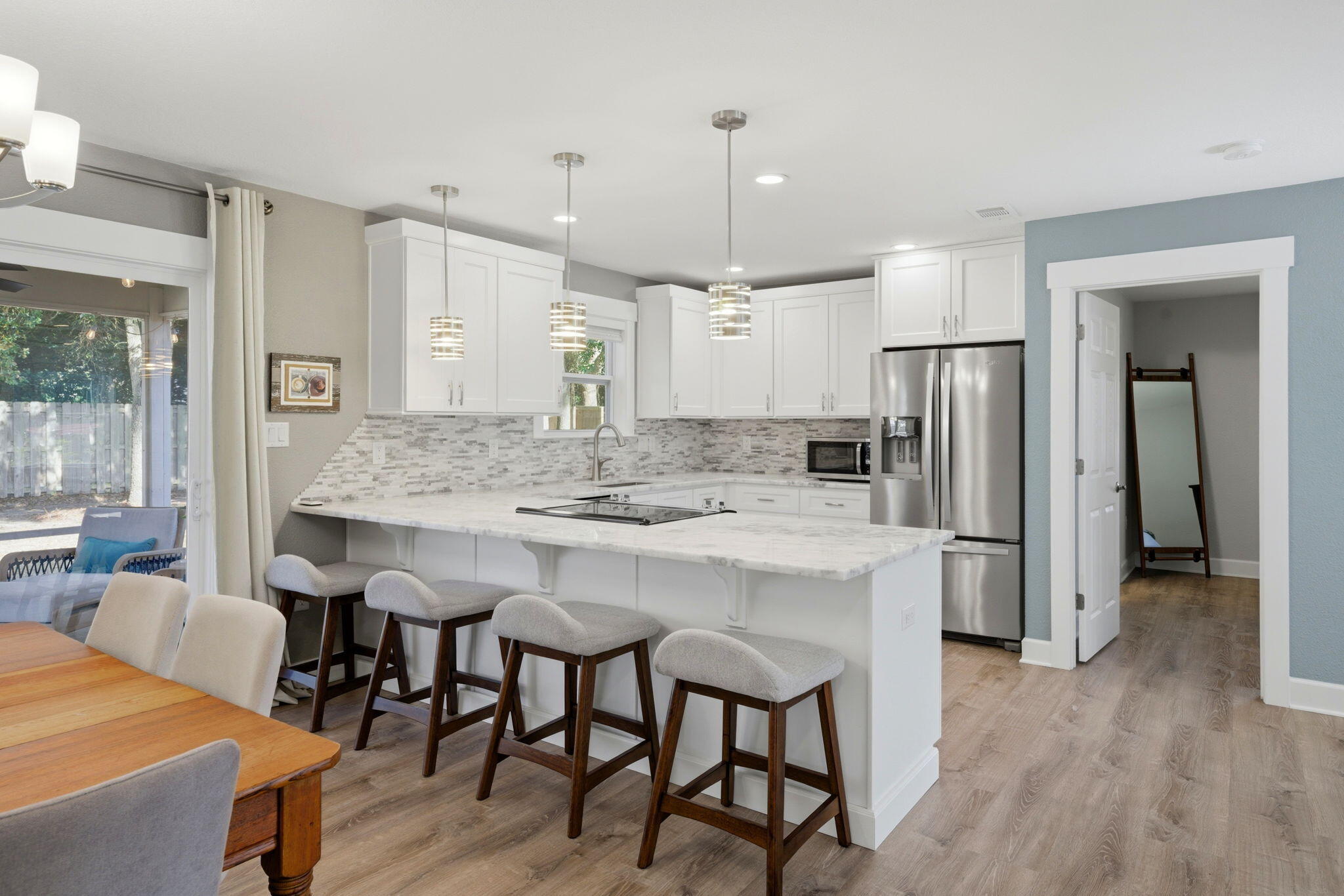 Step inside and you'll immediately notice that this home feels much larger than the square footage suggests. The thoughtful layout and abundance of natural light create an open and inviting atmosphere throughout.

This home offers three full-size bedrooms and two full bathrooms, all completely remodeled with the quality and craftsmanship buyers are looking for today. The 2023 renovation transformed the home from top to bottom, blending modern design with everyday functionality.

Recent improvements include:

" Fully upgraded cabinetry and interior finishes

" Updated lighting throughout the home

" Brand new ductwork replacing the original 1990s components

As you walk through the home, you'll notice the attention to detail in every room. From the fresh walls and modern fixtures to the thoughtfully selected finishes, the home truly feels like stepping into new construction again--without the new-construction price tag.

Outside, the property also features full irrigation to support the lawn and front planter beds, helping maintain the beautiful curb appeal year-round.

Villa Venyce offers the perfect blend of affordability, style, and move-in readiness, making it an excellent opportunity for buyers looking for a fully updated home in the heart of Gulf Breeze.

The seller can offer a flexible closing timeline to accommodate a buyer's needs. Serious showings only at this time, and be sure to keep an eye out for upcoming open house events.

Come experience this adorable and completely refreshed Gulf Breeze home for yourself.

***ALL buyers and agents need to read the helpful home documents prior to any offers. Thank you ***
