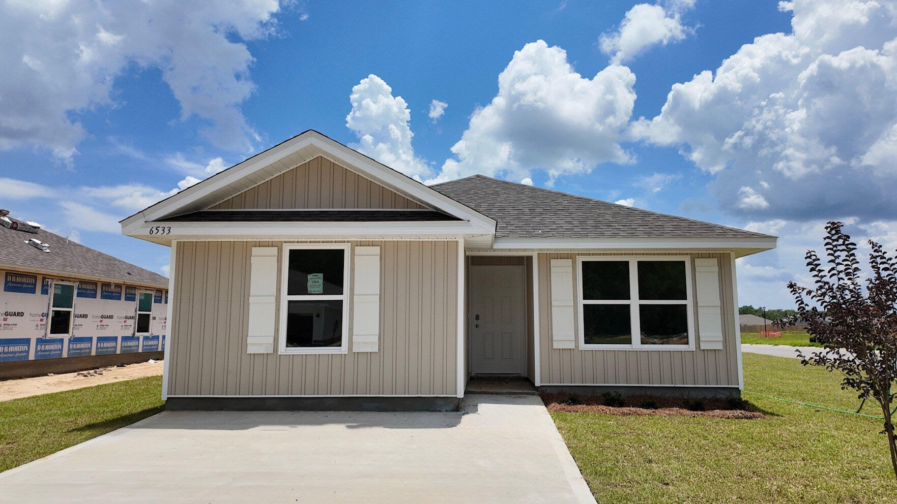 The charming Rivers Cove community offers residents use of it's gorgeous Community Pool, Community Room and Playground. The ''Sullivan'' plan is a cozy cottage style home with no wasted space, a desirable open design for relaxed living. A stylish 4 bedroom, 2 bath home, plus a large storage room. Easy care beautiful wood look flooring, delightful kitchen with stainless appliances, quiet dishwasher, smooth top range, built in microwave and pantry. Also included is Fabric hurricane door/window protection and a Smart Home 'Connect' system with several convenient Smart Home Devices. ALL LISTING pictures, colors, features, and size may vary. Square footages are approximate.