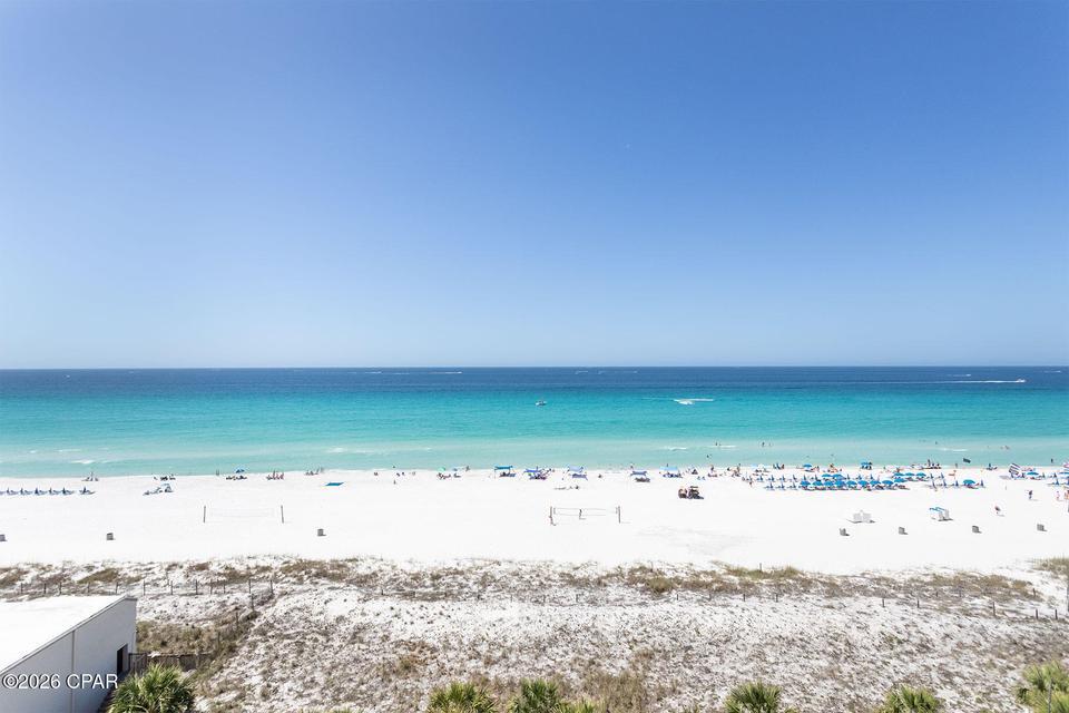 Beautiful Gulf views, a prime east-end location, and turnkey rental potential make this Summit Beach Resort condo a must-see! This fully furnished 1-bedroom, 1-bath condo offers a comfortable beach retreat with a sleeper sofa in the living room, providing additional flexibility for owners and guests. Enjoy stunning Gulf views and the sound of the waves from your private balcony, with the sugar-white sand and emerald waters just steps away.

This rental-ready unit features a brand-new HVAC system, giving you one less thing to worry about while enjoying your beach retreat or investment property. Summit Beach Resort offers an incredible lineup of amenities, including two large pools, hot tubs, saunas, fitness center, tennis courts, basketball court, shuffleboard, picnic areas with grills, Summit Tiki Bar, Summit Market, and Bikini Bob's Restaurant.

Location is everything, and this one delivers! Enjoy dining, entertainment, and beach activities within walking distance, including the popular Tootsie's Orchid Lounge. You're also just minutes from Pier Park, Shipwreck Island Waterpark, WonderWorks, and countless restaurants and attractions.

Whether you're looking for a vacation rental, investment property, or your own piece of paradise, this Summit Beach Resort condo offers the perfect opportunity to own a slice of the Panama City Beach lifestyle. Bring your beach bag and start enjoying the Gulf Coast!