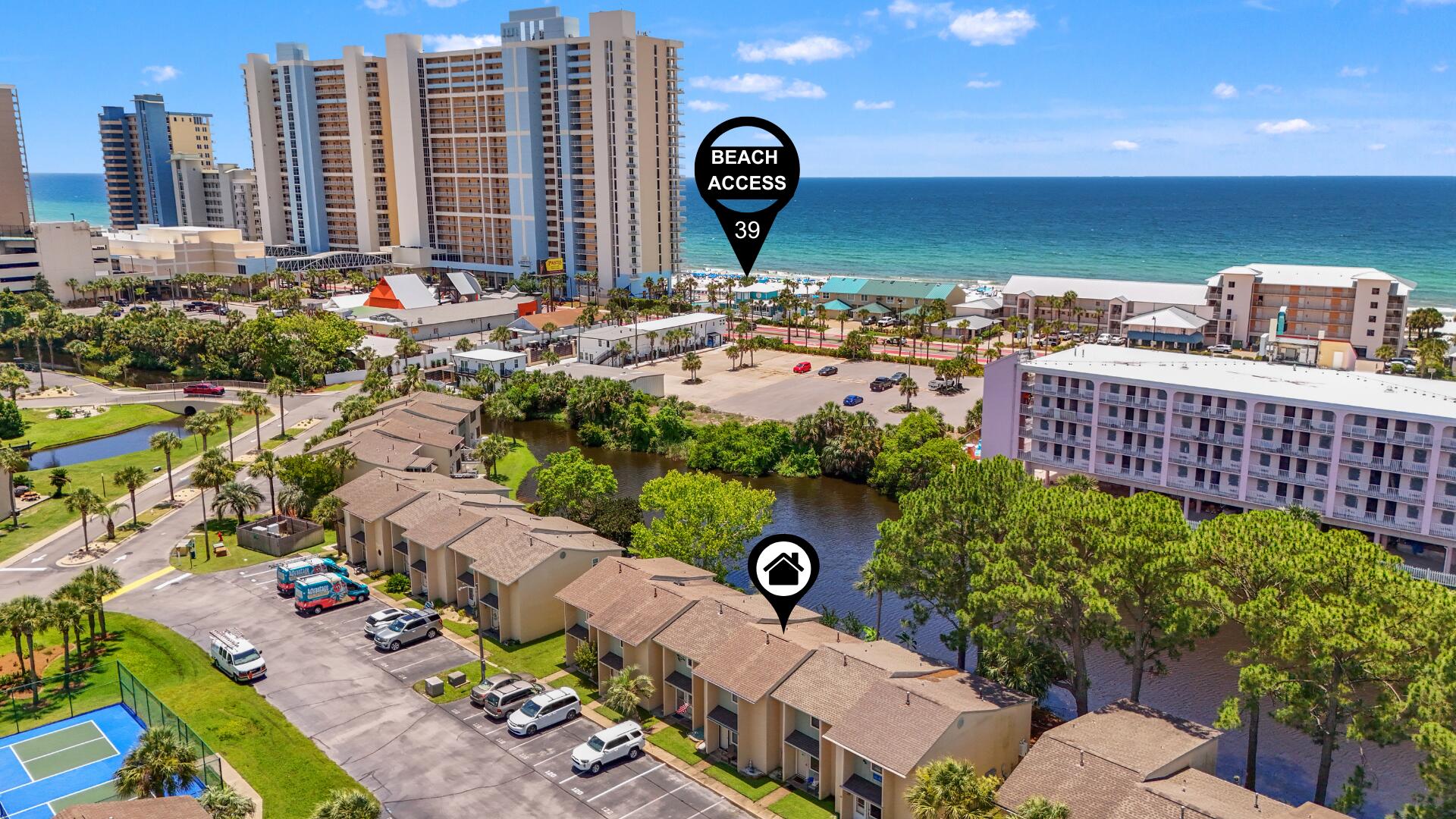 Waterfront with stunning views, a rare 3-bedroom, 3.5-bath with a downstairs master suite, and just a 2-minutes walk to the sand. You can keep dreaming... or you can own it! Search on YouTube ''For Sale 122 Robin Ln in Gulf Highlands Beach Resort'' for video tour. Ever wanted to catch a fish, walk to the beach, and still make it back before your coffee gets cold?! Well, this is The Place! Enjoy gorgeous canal views from the master bedroom, kitchen, and living room, creating the perfect backdrop for your coastal retreat. Offered fully furnished and move-in ready, this home includes two assigned parking spaces directly in front of the unit. Conveniently located across from one of the community's 11 pools and the pickleball courts, this property is your gateway to relaxed beach living or a high-performing vacation rental. Whether you're looking for a personal getaway or a turnkey investment with strong income potential, you'll appreciate the unbeatable location, tropical atmosphere, and privacy this unit offers.
Homes like this are hard to find. The downstairs master suite with a full bath is a rare feature in the community, offering added convenience and flexibility for owners and guests alike. The low HOA fee includes an impressive list of amenities: 11 pools (5 heated), beachfront pool and clubhouse, tennis courts, pickleball, shuffleboard, mini golf, fitness center, playgrounds, WiFi, pest control, termite bond, trash service, grounds maintenance, gated security, and more.
Whether you're searching for a primary residence, second home, or income-producing property, opportunities like this don't come around often. Schedule your private showing today.