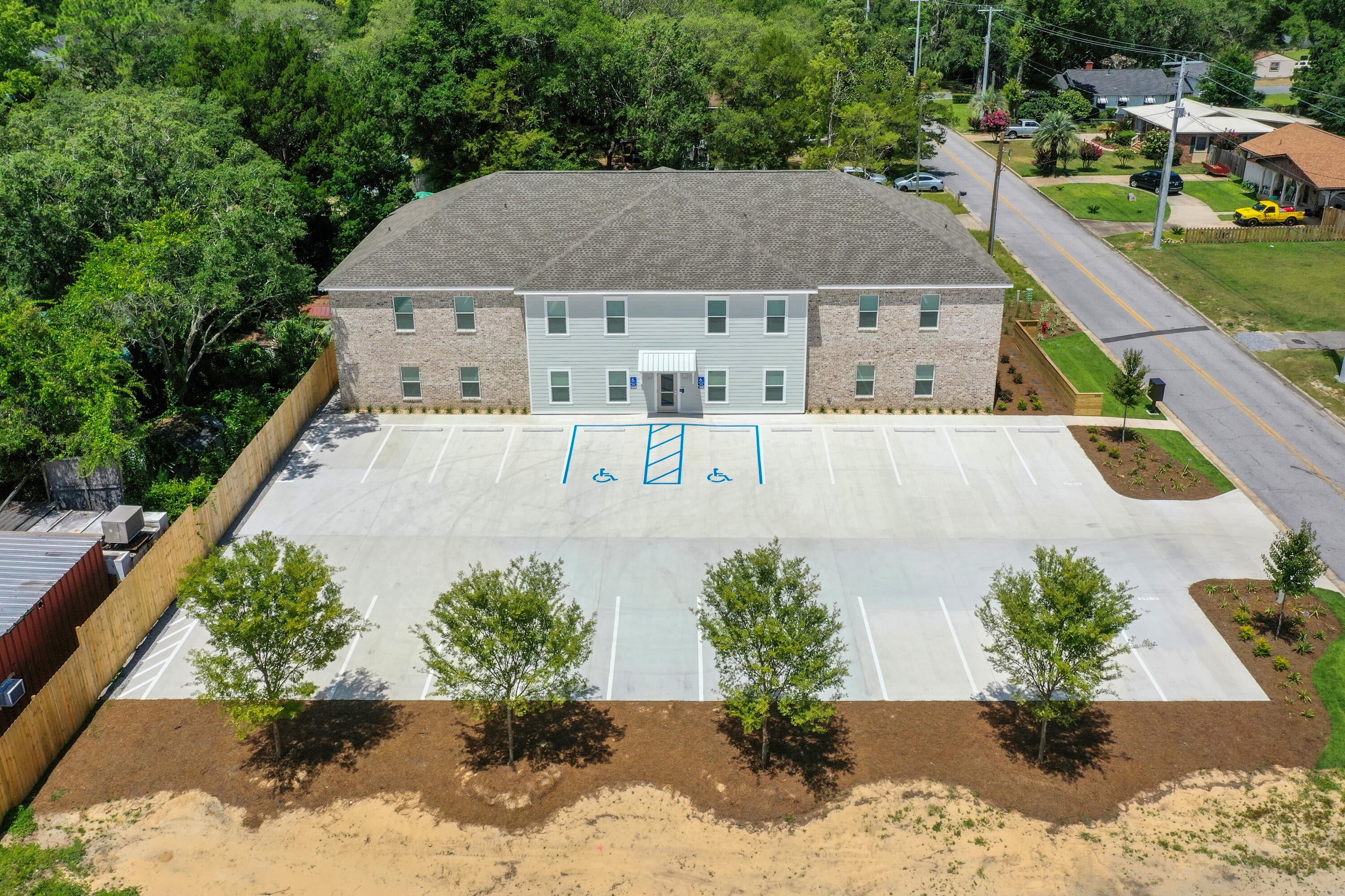 New Construction completed in July of 2025. This first floor, 2 Bedroom Unit offers a well designed floorplan with , in-unit full sized side-byt-side washer and dryer, and full kitchen. Conveniently located just 1 mile from Eglin Air Force Base, 4 miles to the Destin-Fort Walton Beach (VPS) Regional Airport, and only 2 miles into the heart of Niceville, this property offers unbeatable access to work, travel, and local amenities. Residents will enjoy secured 24-hour locked front door access, complete with remote-controlled entry and camera view for added peace of mind. 

*Background, credit checks
*This unit and apartment building is NOT pet friendly
*First floor unit
*Move out clean fee