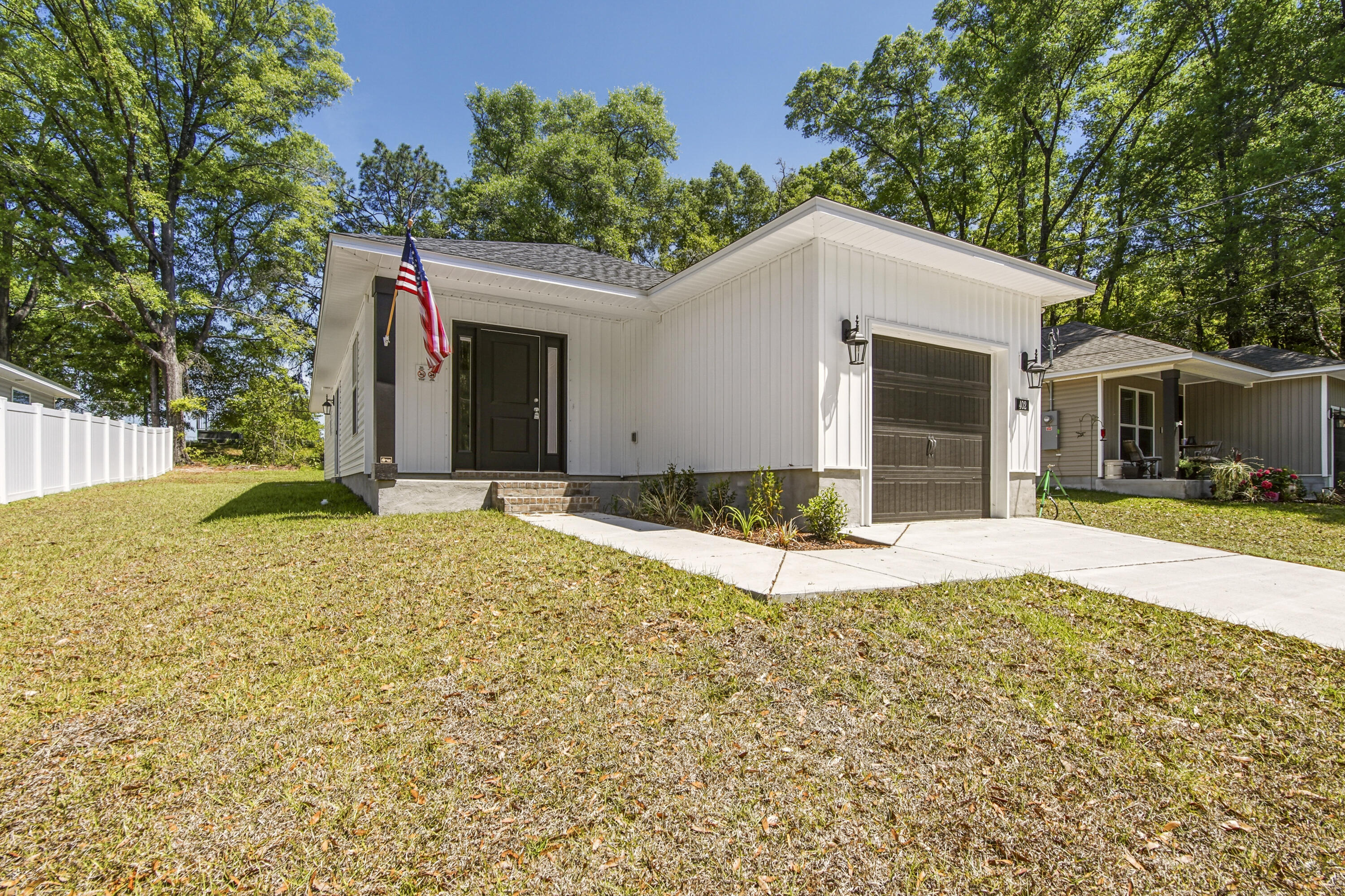 Fresh, simple, and easy to love. This newly built home by Flynn Built offers 3 beds and 2 baths and a single car garage with a light, open layout that feels comfortable and livable. Inside, you'll find durable LVP flooring, granite countertops throughout, stainless appliances and a bright, airy feel that makes the space live larger than expected. The exterior features low-maintenance vinyl siding, making upkeep easy. Also included is a one-year builder warranty for added peace of mind. Plus, with a full-price offer, buyers receive $6,000 toward closing costs, making this a super option for first-time buyers, those downsizing, or anyone looking for a clean, move-in ready start.