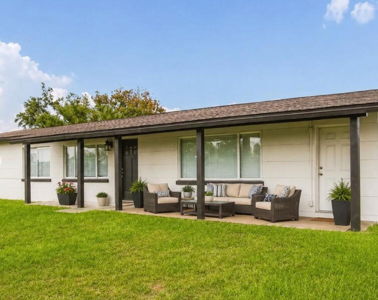 *Price Improvement* ✨ MOVE-IN READY! Completely Renovated 4-Bedroom Block Home on a Spacious Corner Lot with Solar Panels & No HOA's. Welcome to 176 N Anita Drive, a beautifully renovated block home on a slab foundation situated on a generous 0.41-acre corner lot. This move-in-ready property offers 4 bedrooms, 2 bathrooms, modern upgrades throughout,. Every major system has been updated for peace of mind, including newer plumbing, newer electrical, a newer HVAC, system with updated duct work, luxury vinyl plank flooring throughout, and a tank less hot water heater. The roof was replaced in 2019, adding even more long-term value. The stunning kitchen is designed to impress, featuring: Quartz counter tops Large center island with additional workspace and seating LG stainless steel appliance package, including a gas range and insta View touchscreen refrigerator White shaker-style cabinetry with abundant storage Over sized sink Sleek black glass back splash Recessed lighting for a bright, modern feel Natural light fills the home, complemented by stylish contemporary light fixtures throughout. A charming barn door leads from the kitchen into the spacious primary suite, which also offers its own private entrance from the front of the home. The primary suite serves as a relaxing retreat with a large walk-in closet and a luxurious en-suite bathroom featuring a custom tile-to-the-ceiling walk-in shower and double vanity. Step outside to a large, fenced backyard offering