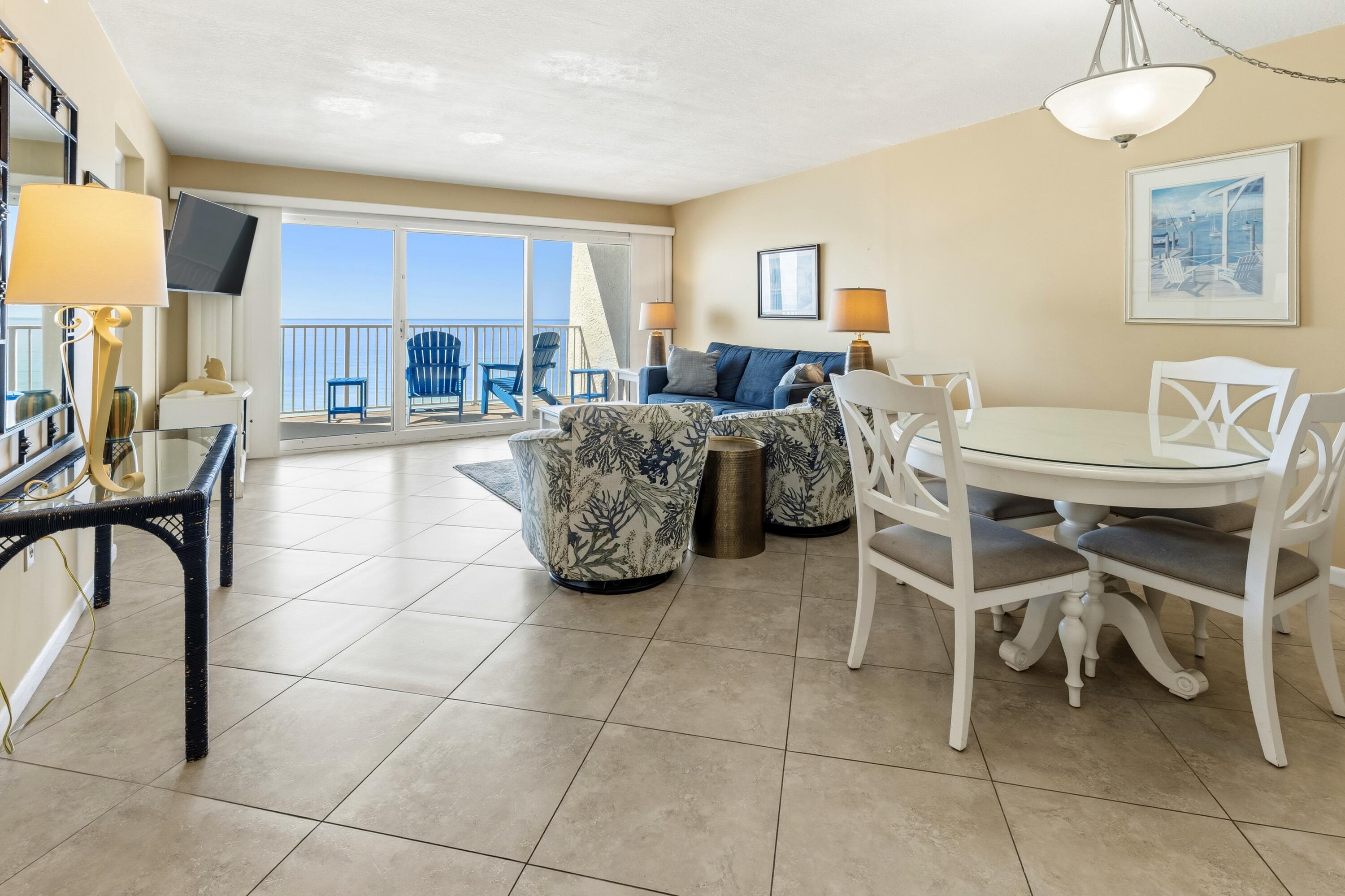 Priced to sell and positioned to capture sweeping uninterrupted Gulf views and overlooking the beachfront pool, Residence 402A offers the perfect blend of relaxation and rental income. Located within Beach House, a low-rise community set closer to the shoreline, owners and guests enjoy a uniquely intimate and less crowded beach experience with approximately 600 feet of private Gulf frontage. New AC system too for cool days inside when hot on the beach.

This thoughtfully situated condo provides easy access to the sugar-white sand and emerald waters, while also offering a front-row seat to the community's Gulf-front pool. Amenities include tennis courts, shuffleboard, a fitness center, and more--creating a true resort-style setting. Ideally located along Scenic Highway 98's popular walking and biking path, you're just moments from local dining, shopping, and coastal attractions. Whether you're seeking a personal retreat or a high-performing vacation rental, 402A delivers the best of both worlds. NEW HVAC