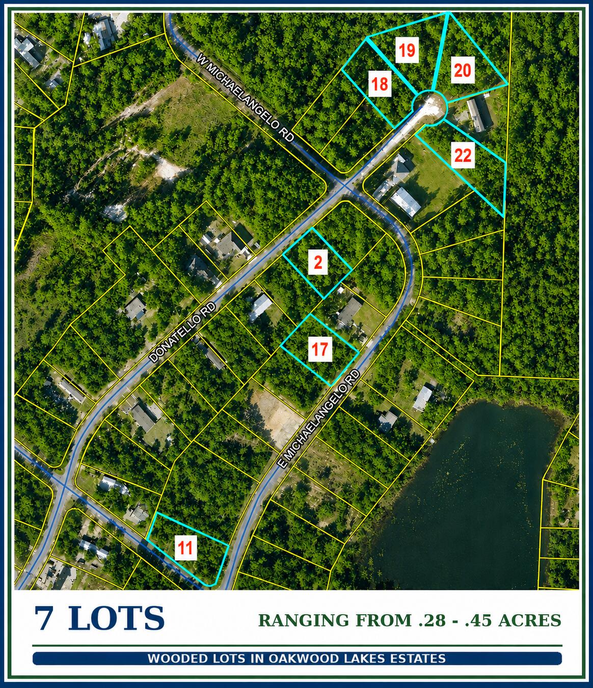 Great opportunity for contractors and investors! Multiple wooded lots in Oakwood Lakes Estates are being offered together as a package, providing the opportunity for multiple future homesites within the same community. Lots vary in size and are located throughout the subdivision, offering flexibility for future development. Mobile homes are permitted. Conveniently located in DeFuniak Springs with easy access to town. Additional lot packages are also available within Oakwood Lakes Estates - contact agent for information on other available packages.