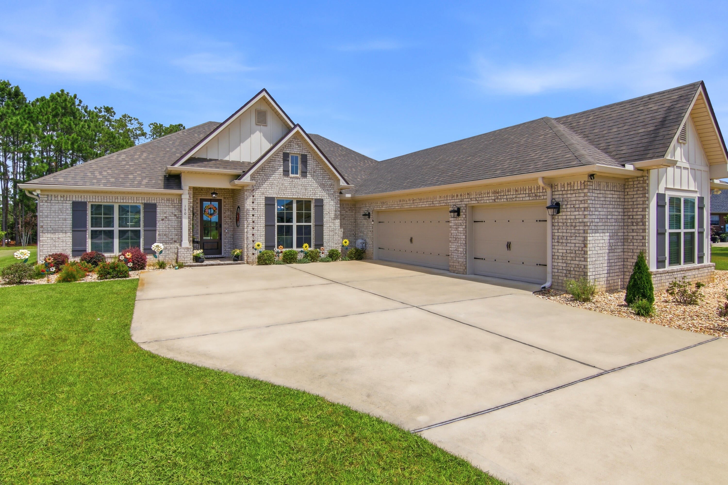 This stunning 4-bedroom, 3-bath Truland Built home sits on an expansive, private 0.87-acre lot in the gated community of Windswept Estates.

Thoughtfully designed for both everyday living and effortless entertaining, this home features an open floor plan, three-car garage with built in storage, gourmet kitchen with upgraded appliances, quartz countertops, upgraded lighting and plumbing fixtures throughout, a doorless tiled primary shower, and dual custom primary closets. Custom pull out drawers with soft close cabinets makes cooking in this kitchen a pleasure! Throughout the main living areas, remote-controlled motorized roller shades provide both convenience and privacy.

Energy efficiency is a standout feature with a ZERO BALANCE solar panel system designed to dramatically reduce electric costs, nearly eliminating the monthly electric bill. The home is also energy efficient and smart-home compatible, adding modern convenience to an already impressive list of upgrades. Motion-sensor lighting adds another thoughtful touch of convenience and functionality. Whole home exterior surveillance allows owners the extra peace of mind while both on property and away!

Step outside and discover your own private outdoor oasis. The expansive 1,300-square-foot outdoor living area features a screened lanai enclosure with custom tailored pool/spa combination, with built in sitting area and water feature; creating the perfect setting for your dedicated outdoor living and dining spaces.  25 Solar Panels fuels 3 banks that store electricity to heat the pool as well as power the home, acting as a generator should the home be off grid. Whether you're hosting friends or enjoying a quiet evening at home, every detail has been thoughtfully considered, and is ready for you to move in and start enjoying the lifestyle that awaits!

Newly installed instant water heater, and water purification system fitted at sink and fridge for new buyers maximum benefit and enjoyment. Under cabinet lighting and brand new KitchenAid microwave with upgraded FridgidAire appliances in kitchen creates an ultimate high end cooking experience. 

Located in a gated golf course and swimming community, Windswept Estates offers the best of both worlds--peaceful privacy on nearly an acre while keeping you just 30 minutes from the sugar-white sand beaches of the Gulf Coast.