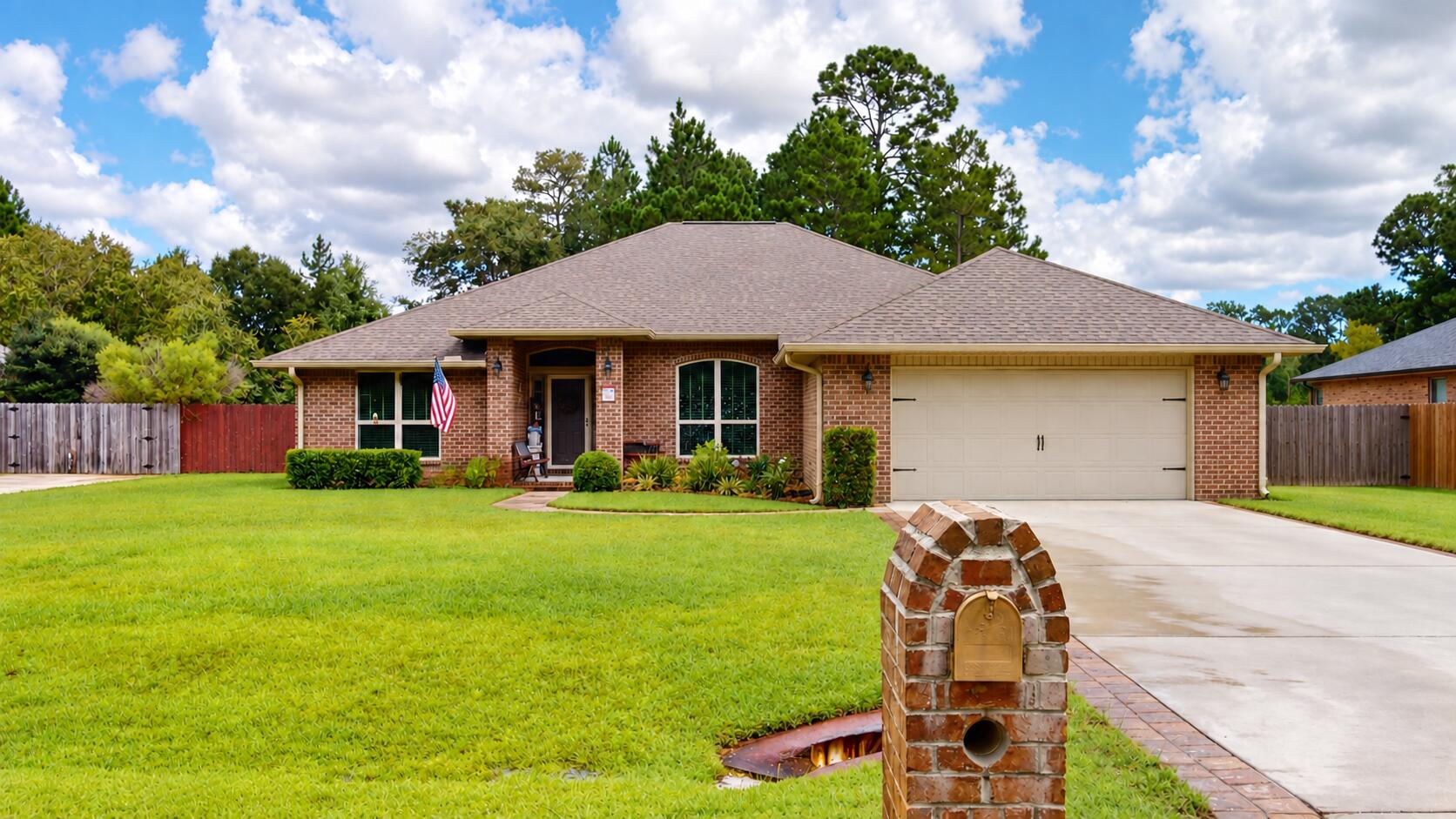 Welcome to 2636 Citrus Drive, a well-appointed, one-owner home built by Adams Homes in 2018 and offering 2,411 square feet of thoughtfully designed living space. Situated on a generous fenced lot in Holley by the Sea, this home combines an open-concept gathering area with a split-bedroom floor plan that provides privacy and flexibility.

At the heart of the home, the spacious living area flows naturally into the kitchen, breakfast nook, and large dining area. Interior highlights include upgraded trim, coordinated lighting fixtures, tinted windows and doors, tile flooring throughout, stainless LG appliances, and a tray ceiling in the oversized primary suite.

The four-bedroom, three-bathroom arrangement is especially functional. The spacious primary suite includes a private bathroom and is separated from the secondary bedrooms. Two bedrooms are located side by side near a large full bathroom featuring convenient exterior access to the backyard. The fourth bedroom is positioned in another area of the home with a full bathroom immediately nearby, creating a comfortable and flexible space for guests, an office, or additional living needs.

Outside, enjoy a long driveway, attached two-car garage, covered patio, expansive fenced backyard, mature trees, and a storage shed. Trees behind the property and across the street contribute to its relaxed setting, while the street's no-through connection limits unnecessary passing traffic.

Holley by the Sea membership provides access to an extensive recreation complex featuring multiple swimming pools, fitness facilities, tennis and pickleball courts, basketball courts, playgrounds, walking trails, and more. Additional community amenities include a Soundside beach area, boat ramp, and fishing pier.

With its flexible split-bedroom design, open gathering spaces, substantial outdoor area, and impressive community amenities, this home offers an appealing combination of comfort, functionality, and convenience.