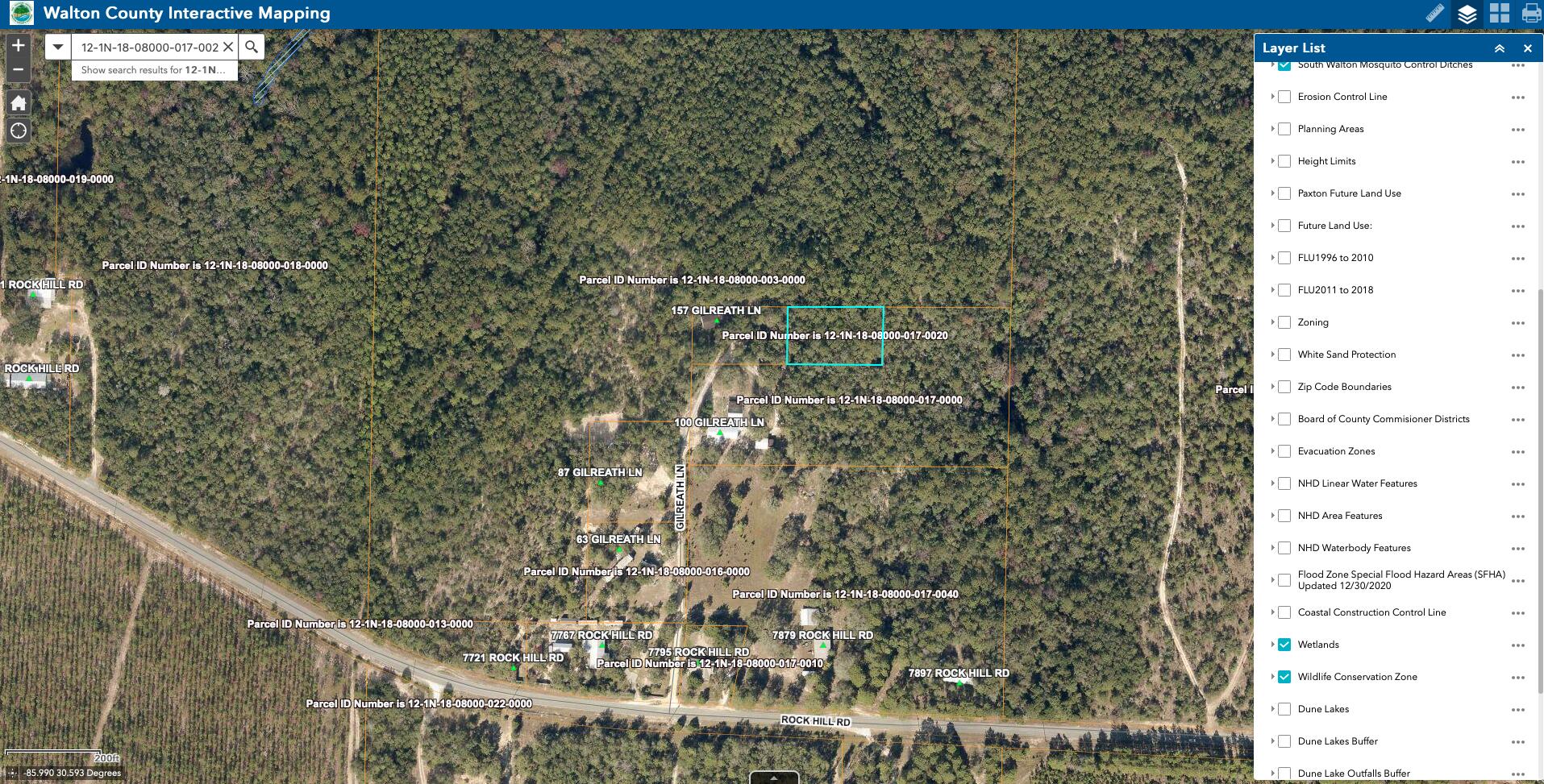 Motivated seller!! Property is being sold 'As Is'. Access to the property is undetermined.
Beautiful 0.63-acre property nestled among mature hardwood trees, just north of the stunning Emerald Coast beaches. This serene, tucked-away parcel offers the perfect blend of privacy and natural beauty--an ideal setting for your dream home, a getaway retreat or investment property.