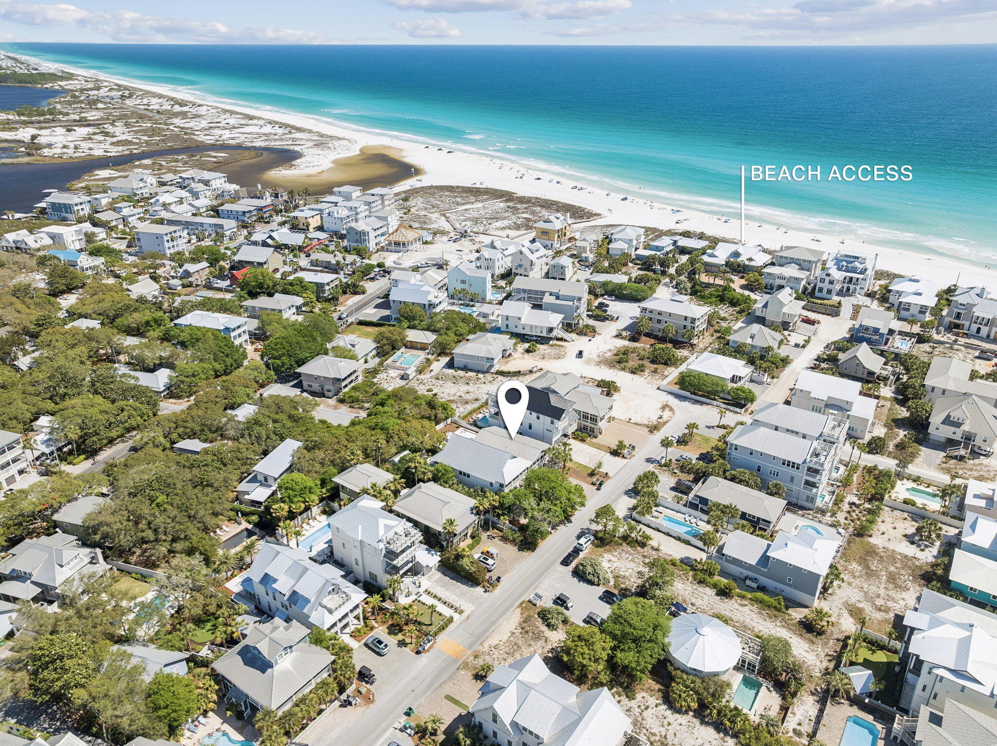 This is what Grayton Beach is all about. This charming Old Florida-style cottage captures everything people love about the area, from its relaxed coastal character to its unbeatable location. It features a large private pool--perfect for cooling off after a day at the beach--and is being sold fully furnished for an easy, turnkey experience.
Just steps from the beautiful beaches of South Walton and a short walk to ''downtown'' Grayton Beach, home to favorites like The Red Bar and Chiringo, this property offers the ideal blend of convenience and privacy. You're close to all the action, yet tucked away on a peaceful street. The first floor includes a four bunks, two additional bedrooms, and a secondary living space. Upstairs, the main living level features a screened-in porch, updated kitchen, and open living area, along with the primary suite and two additional guest bedrooms. Whether you're gathered on the screened porch, enjoying the heated pool, or walking back from the beach, every moment here is designed for slowing down and truly relaxing in this timeless coastal retreat.
Information contained within this listing such as lot dimensions, is deemed to be accurate but is not guaranteed. Buyer to verify.