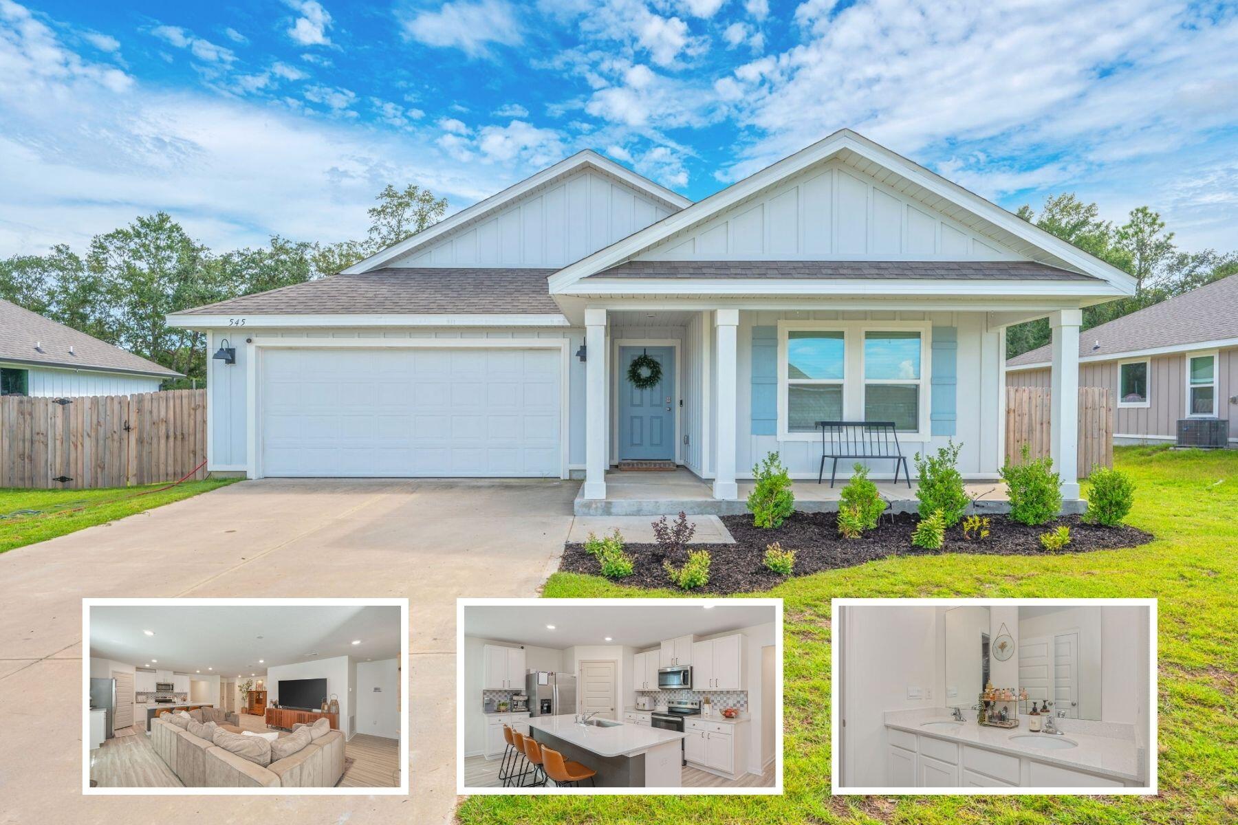 AVAILABLE... November 2, 2026. 5bd/3bth home! ''Lakeside'' floorplan. OPEN concept home in Shoal River Landing with a COMMUNITY POOL! Kitchen boasts granite countertops, beautiful stainless appliances, smooth top range, quiet dishwasher, built in microwave, and dining area. EVP wood look flooring, plush carpet in the bedrooms. Hardie board exterior adds charm to the classic craftsman exterior. ** Home does not come furnished.

NO smoking. 600 minimum FICO credit score required in addition to meeting rental criteria. Pets allowed upon approval with a non-refundable pet fee.

All applicants are required to complete an application on https://onefamilypropertyservices.petscreening.com/ regardless of if they own a pet or not.  Applicants with an ESA are also required to complete the application.
**Please note, only one pet profile per pet is required.

This property is a part of a Homeowners Association and tenants will be required to adhere to certain rules and restrictions.  If you have any questions, you may request to view the HOA Covenants prior to application. 

** Fees Required once an application is approved include, but may not be limited to: Security Deposit, Non-Refundable Fees (cleaning and rekey), $20 Certified Mail Fee, and Pet Fees (when applicable).